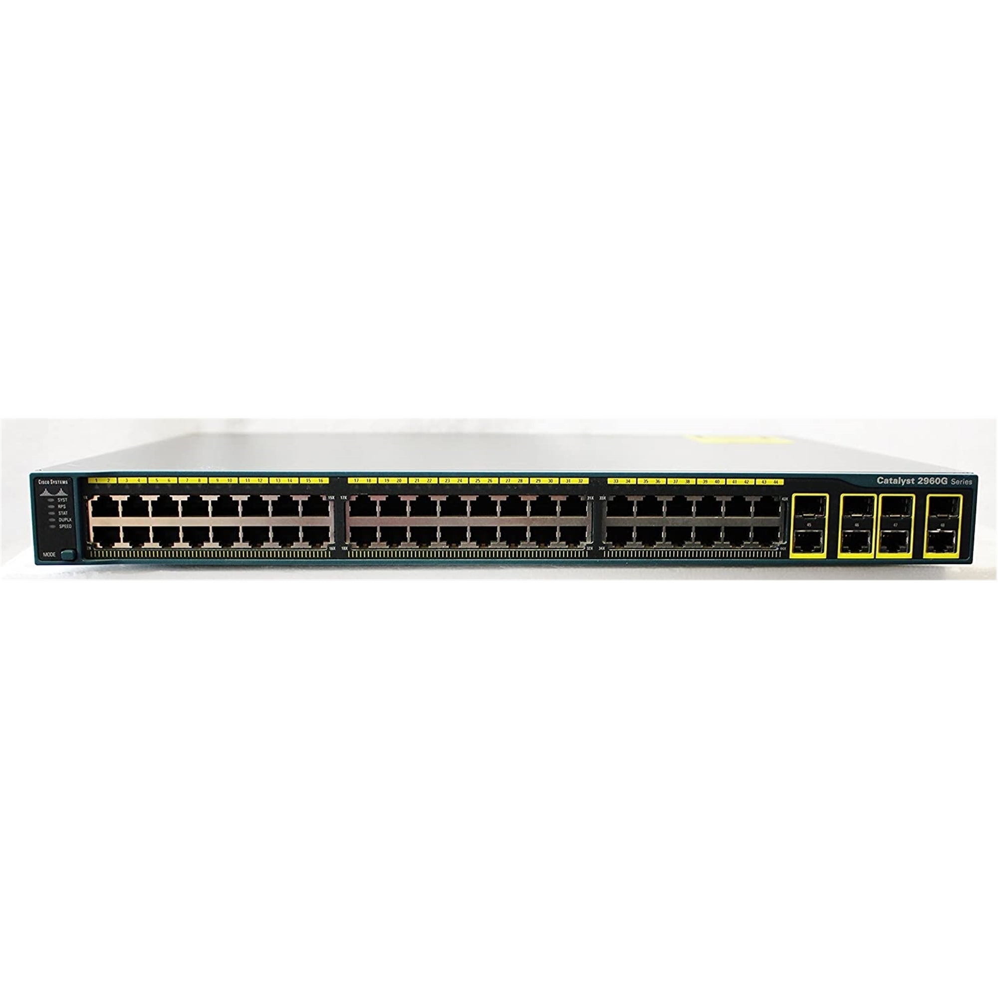 Cisco WS-C2960G-48TC-L 48-Port 100Mbps RJ45 1U Specialty Switch, Grey (Used - Good)