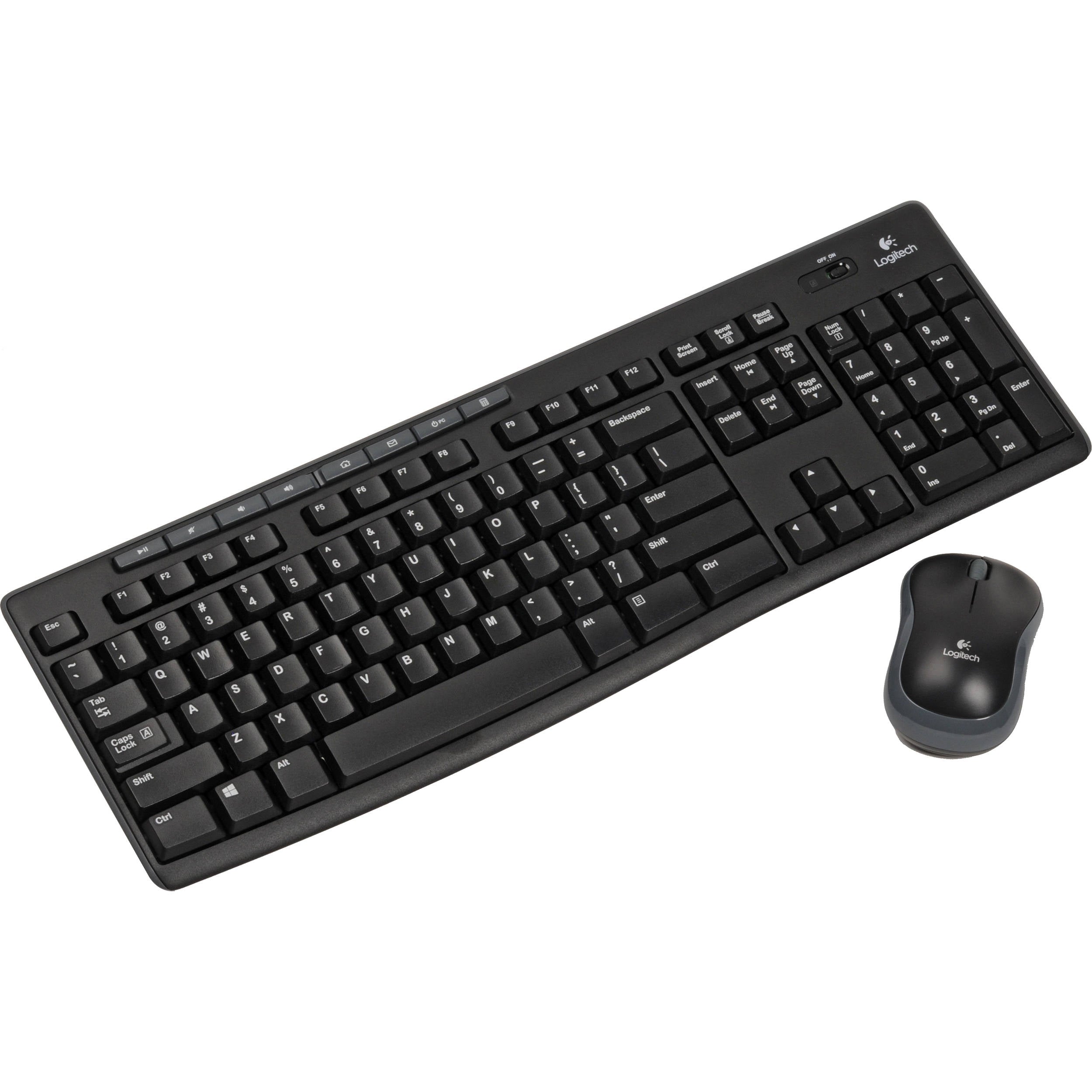 Logitech Combo MK270 Wireless Keyboard & Mouse, Black