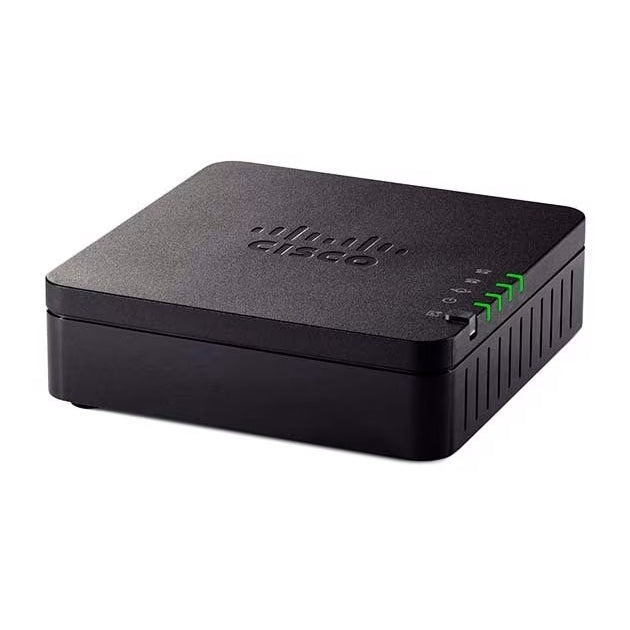 CISCO ATA190 2 PORT VOIP PHONE ADAPTER, 1 PORT 10/100 (Used - Good)