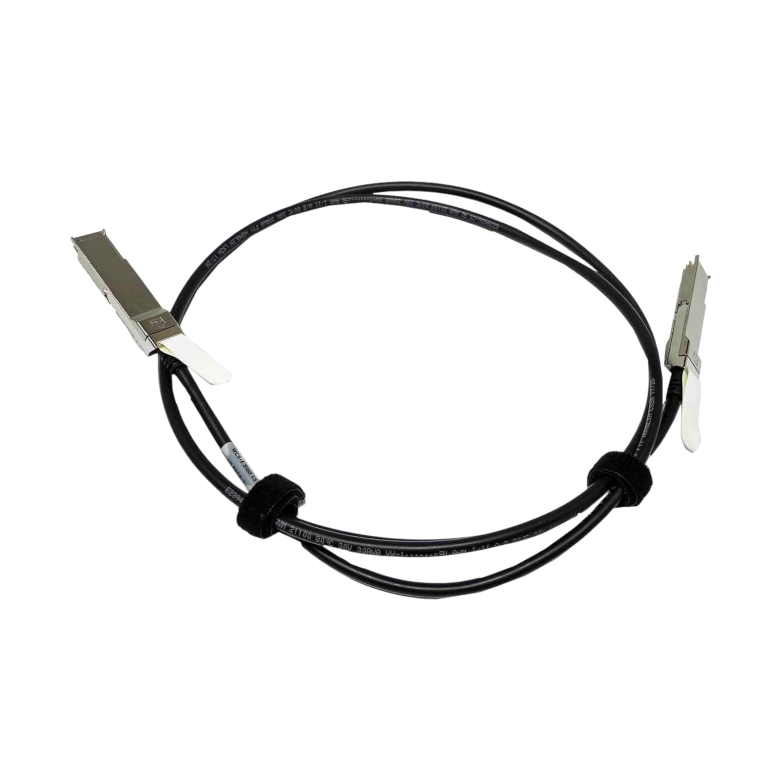 Amphenol FCI 10093084-2020HFLF 40GE-DAC - QSFP+ to QSFP 2M Transceiver, Silver