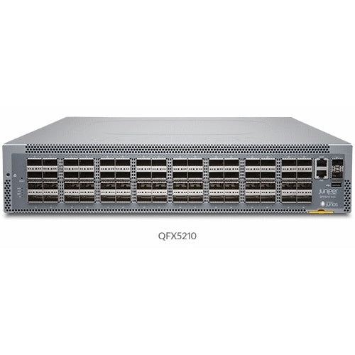 Juniper QFX5210-64C-AFI 64 QSFP+/QSFP28 ports, reduced latency, redundant fans, 2 AC