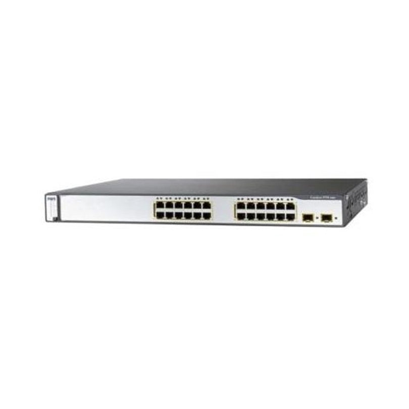 Cisco WS-C3750V2-24PS-S 24-Port 100Mbps RJ45 1U Switch, Black (Certified Refurbished)