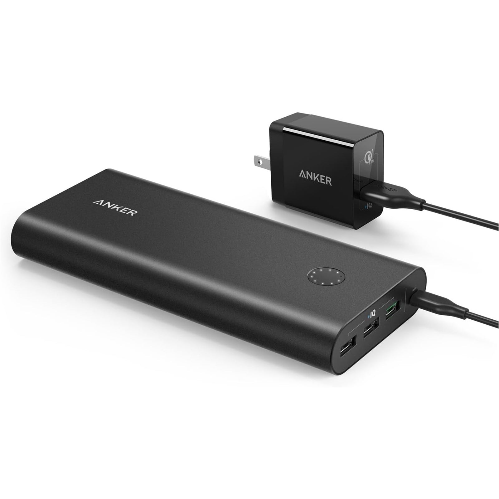 Anker PowerCore 26800 PD (45W) B1376H11-1 60W USB-C PD wall Power Bank and cable, Black