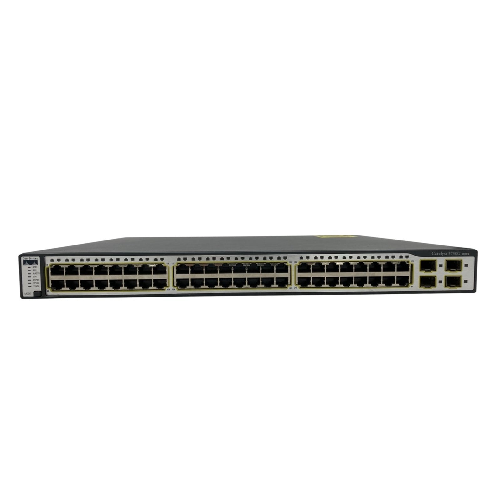 Cisco WS-C3750G-48TS-S 48-Port 100Mbps RJ45 1U Switch, Grey (Scratch and Dent)