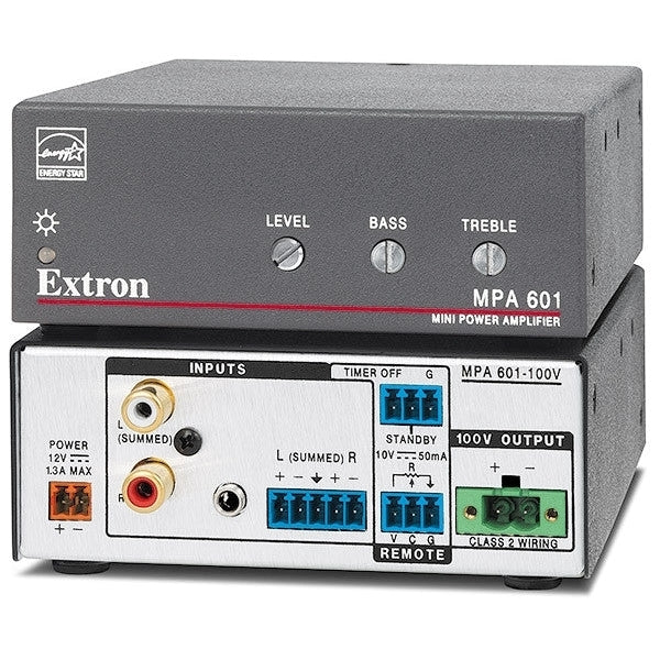 Extron MPA 601 Mono 70/100 V Amplifier - 60 Watts (Certified Refurbished)