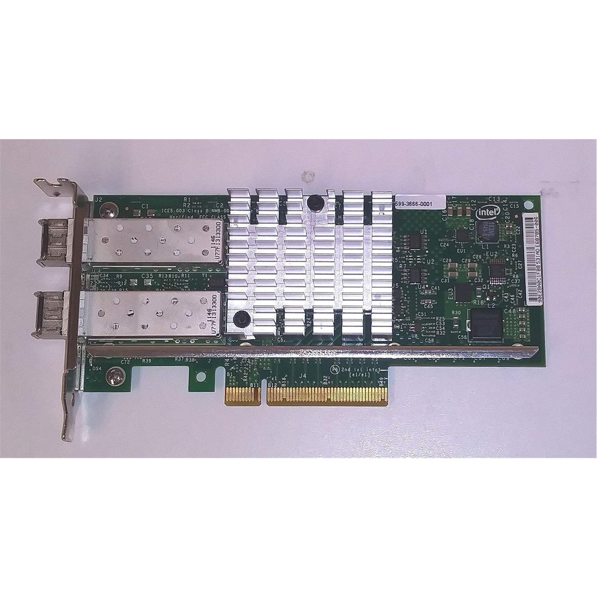 Intel X520-SR2 PCI-Express Network Adapter, Green (Certified Refurbished)