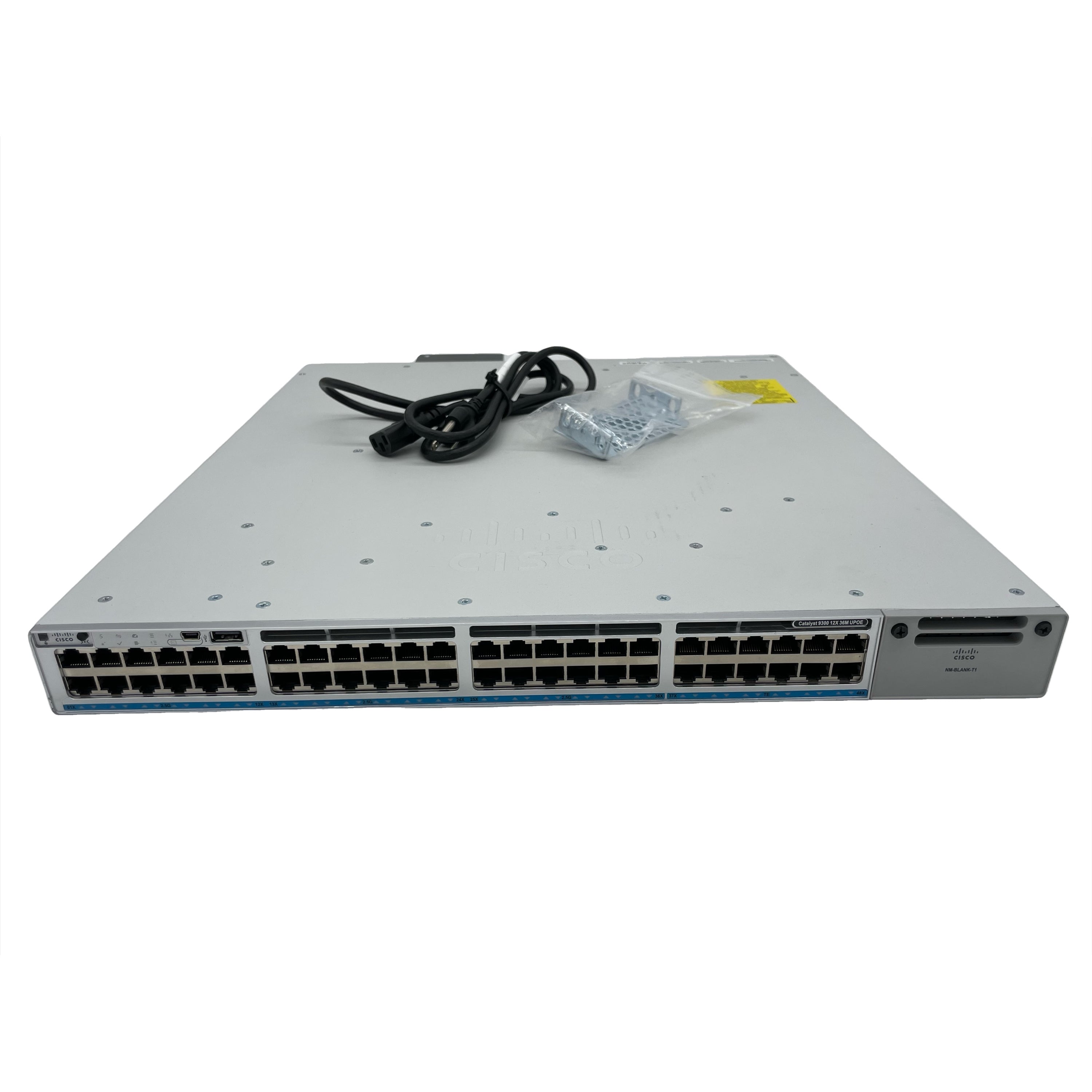 Cisco C9300-48UXM-E 48-Port WiFi 5 100Mbps RJ45 1U Specialty Switch, Grey (Used - Good)