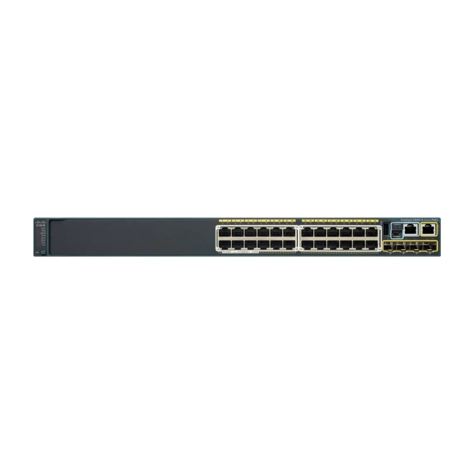 Cisco WS-C2960S-24PS-L 24-Port 100Mbps RJ45 1U Switch, Black (Scratch and Dent)