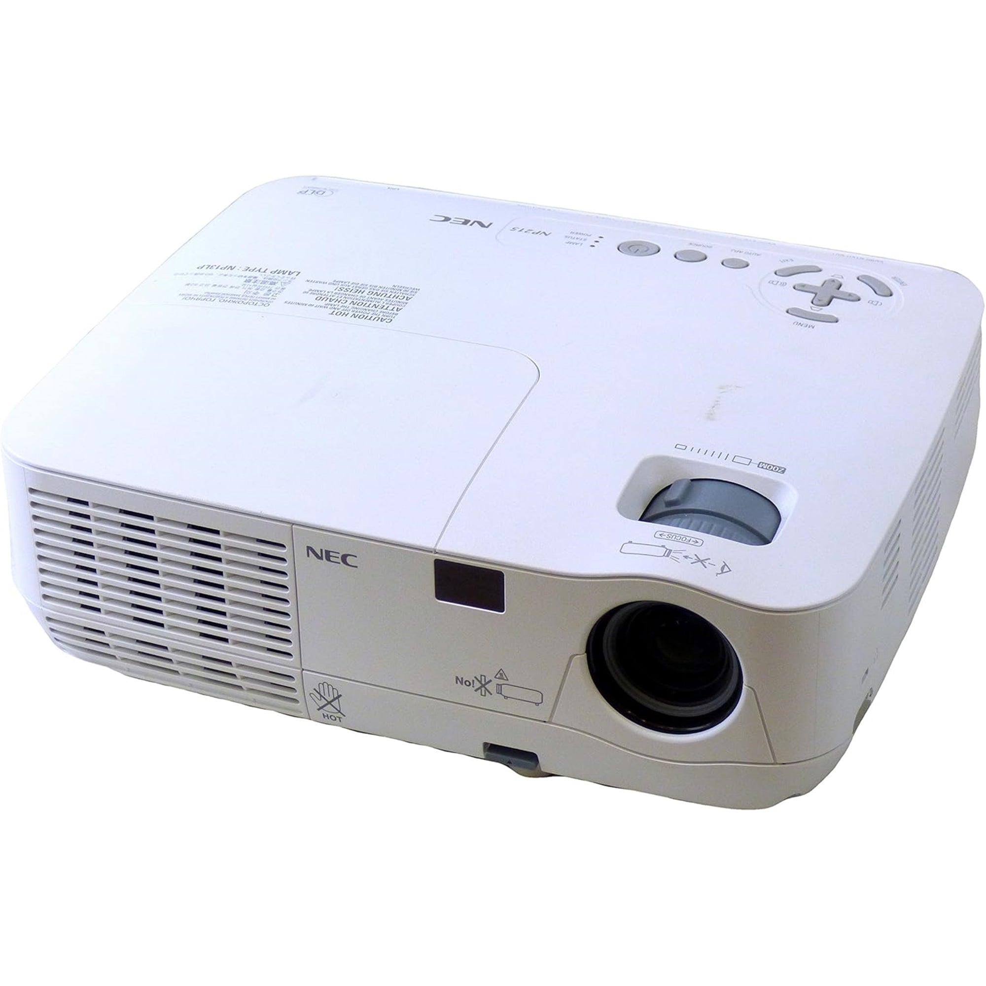 NEC DISPLAY SOLUTIONS NP215 2500-Lumen (1600x1200) DLP Projector, White (Certified Refurbished)