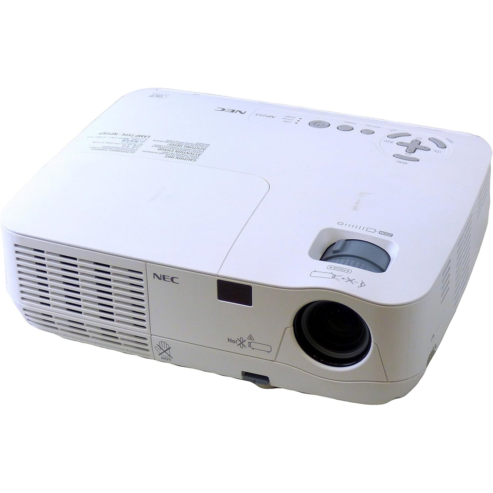 NEC DISPLAY SOLUTIONS NP215 2500-Lumen (1600x1200) DLP Projector, White (Certified Refurbished)