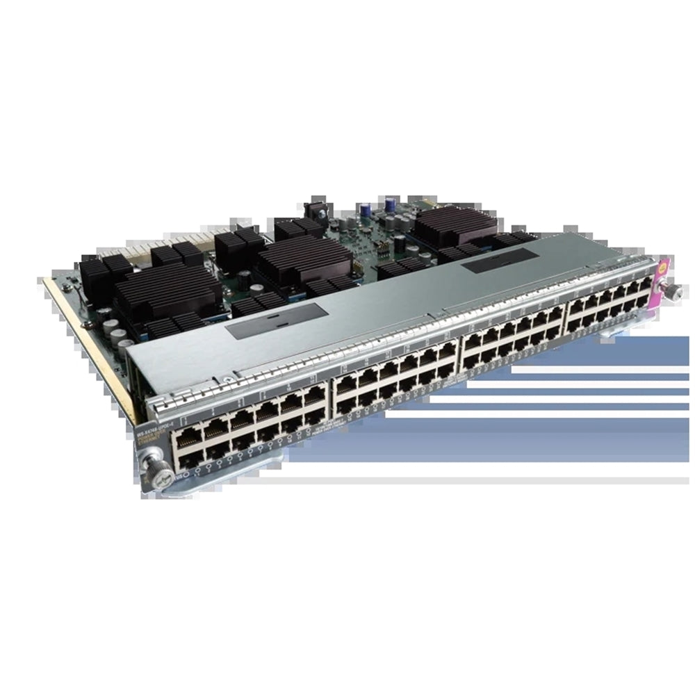 Cisco WS-X4748-UPOE+E 48-Port 100Mbps RJ45 1U Specialty Switch, Silver (Refurbished)