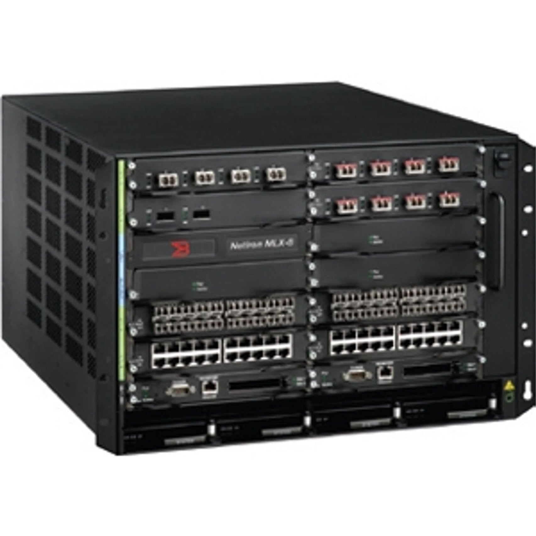 Brocade NI-MLX-8-AC-HSF NetIron MLX-8 w/ 1 mgmt mod, 3 HS fab mods, 2x AC, fan (Refurbished)