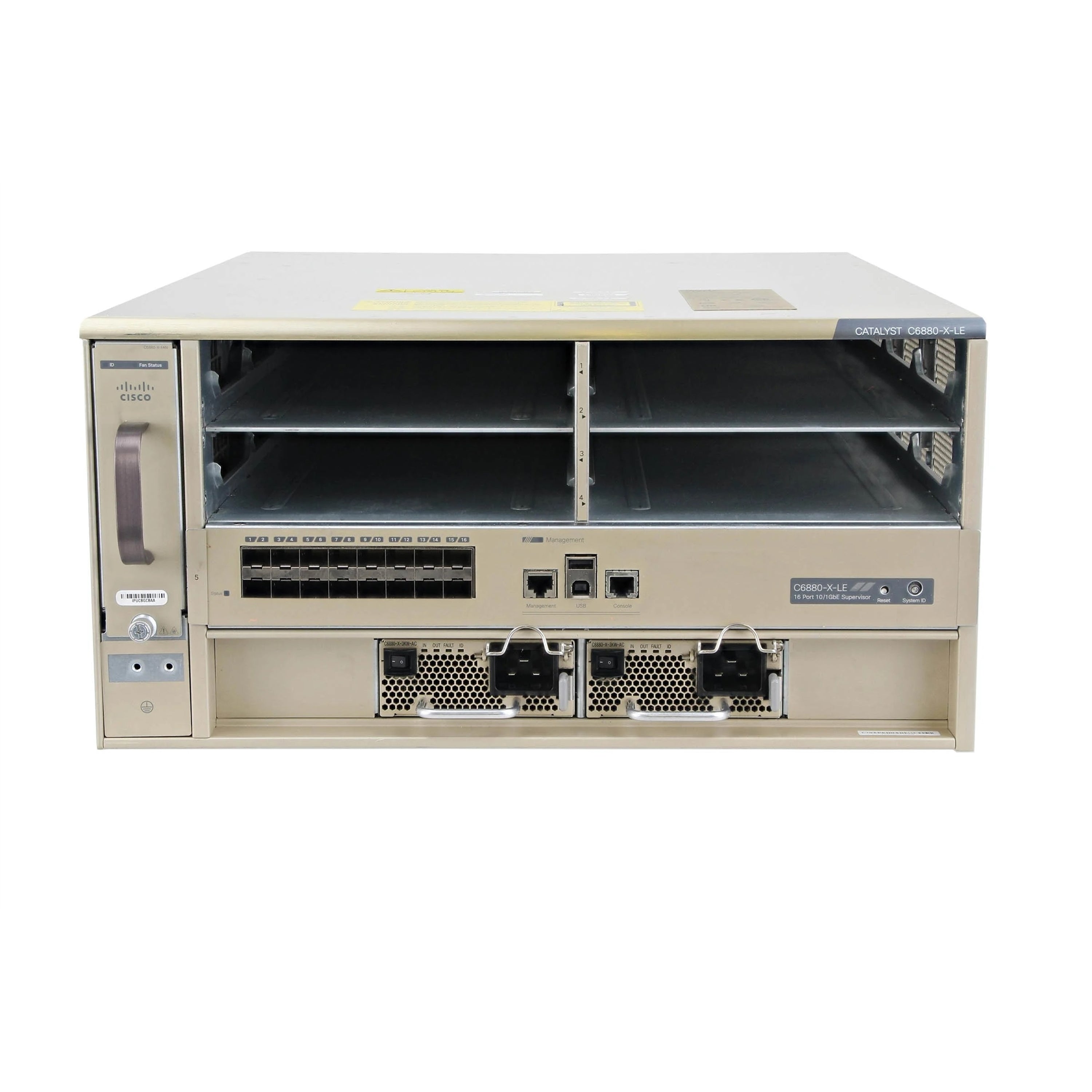 Cisco C6880-X-LE CATALYST 6880-X-CHASSIS (w/ 1x C6880-X-FAN) Grade B (Used - Good)