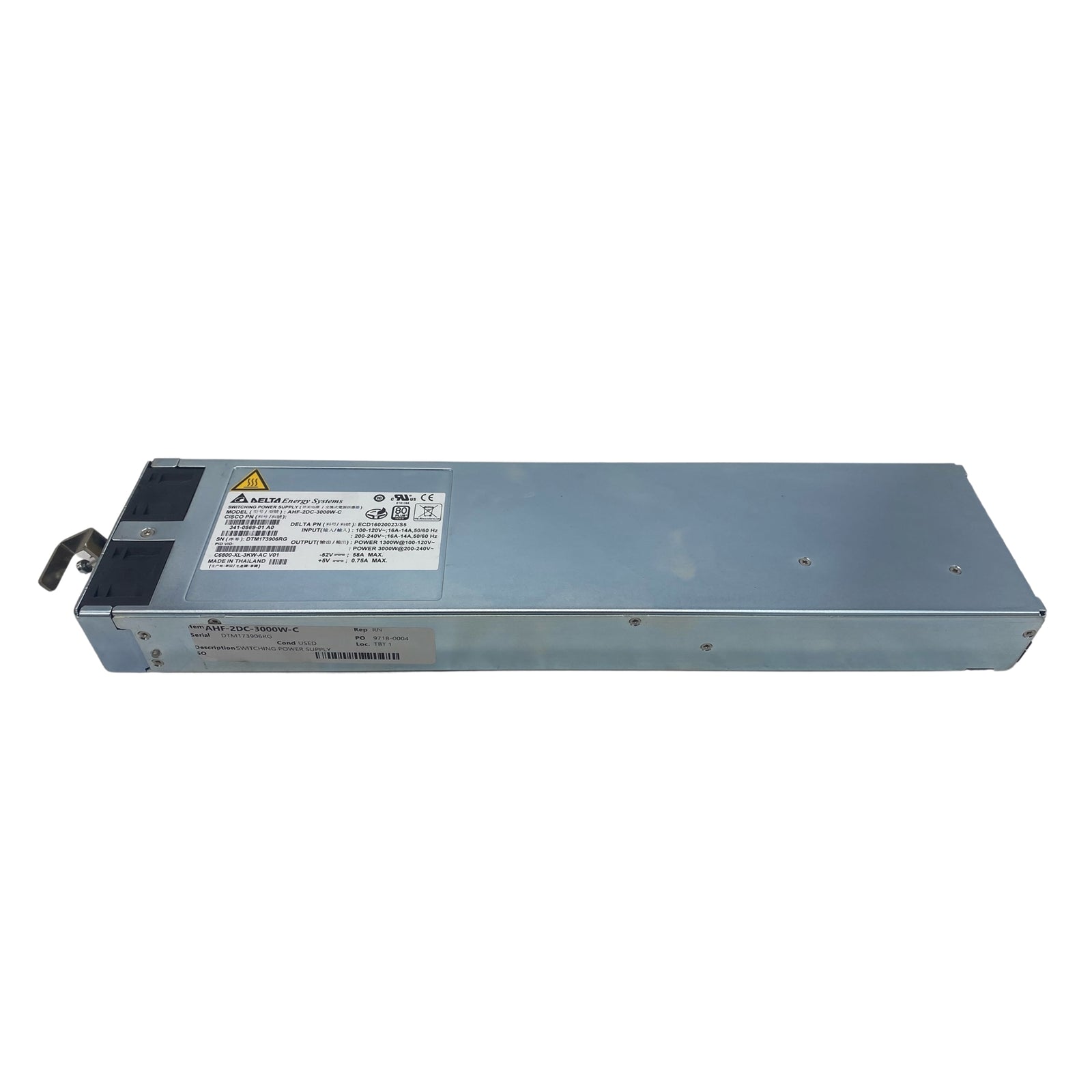 Cisco C9400-PWR-3200AC 0 Port Switch (Certified Refurbished)