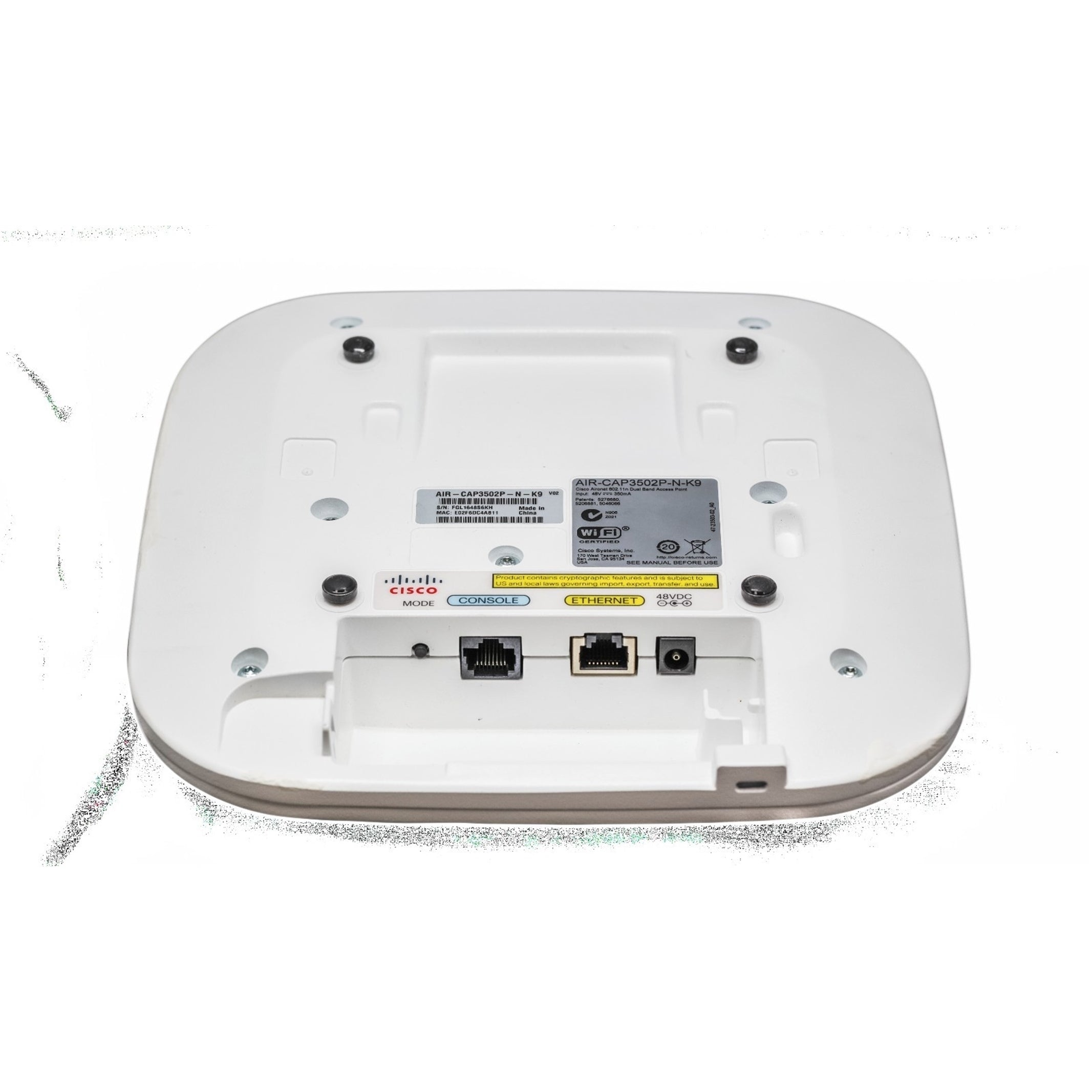 Cisco AIR-CAP3502P-A-K9 / Aironet 3502P IEEE 802.11n 1000 Mbps Wireless Access Point, White (Certified Refurbished)