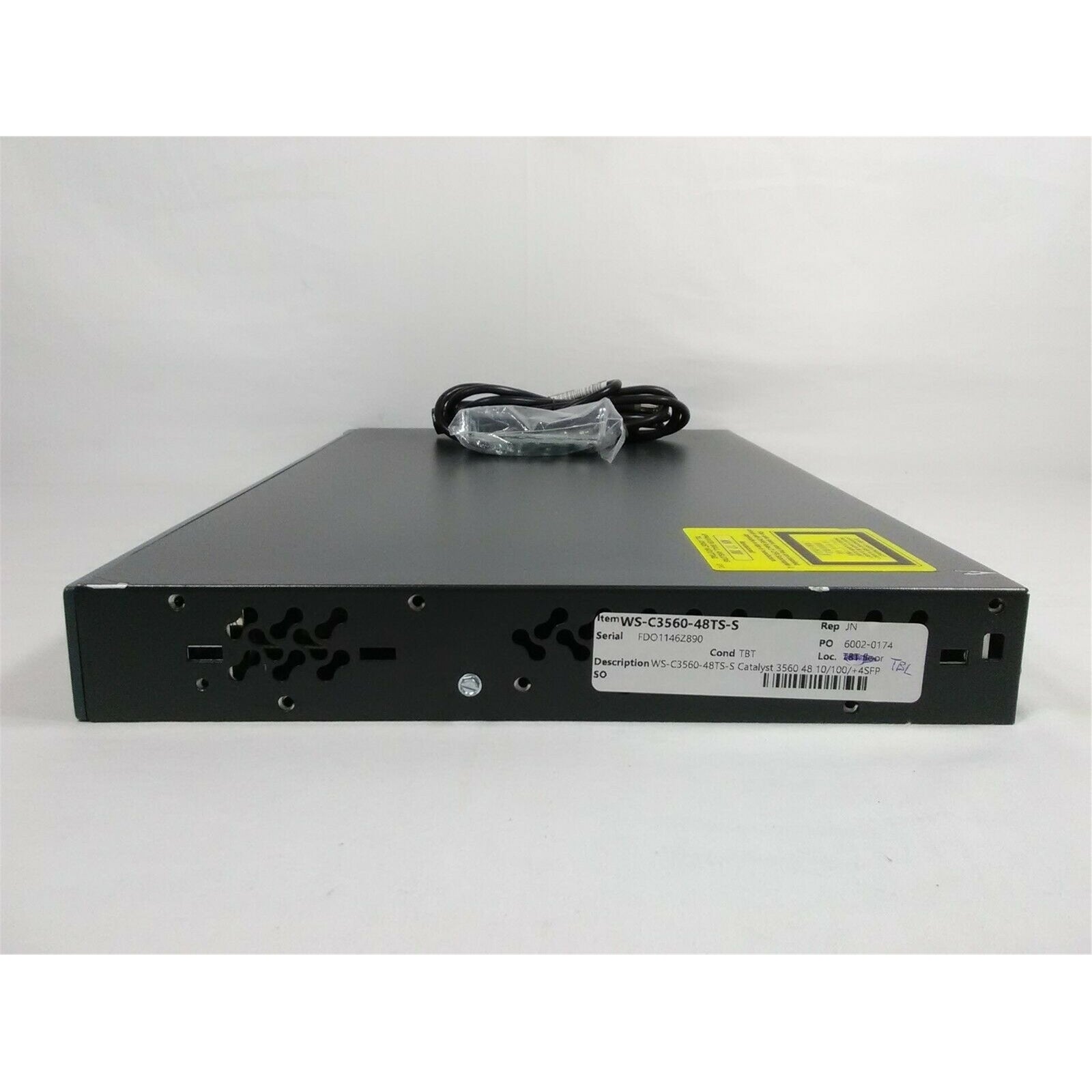 CISCO WS-C3560-48TS-S Catalyst 3560 48 10/100 + 4 SFP IPB (Scratch and Dent)