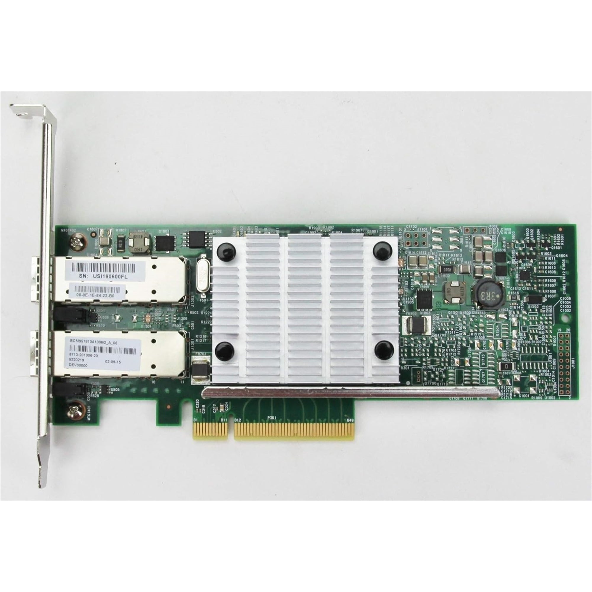 Broadcom BCM957810A1006G Dual-Ports 10Gbps PCI Express x8 SFP+ HBA Card, Green (Certified Refurbished)
