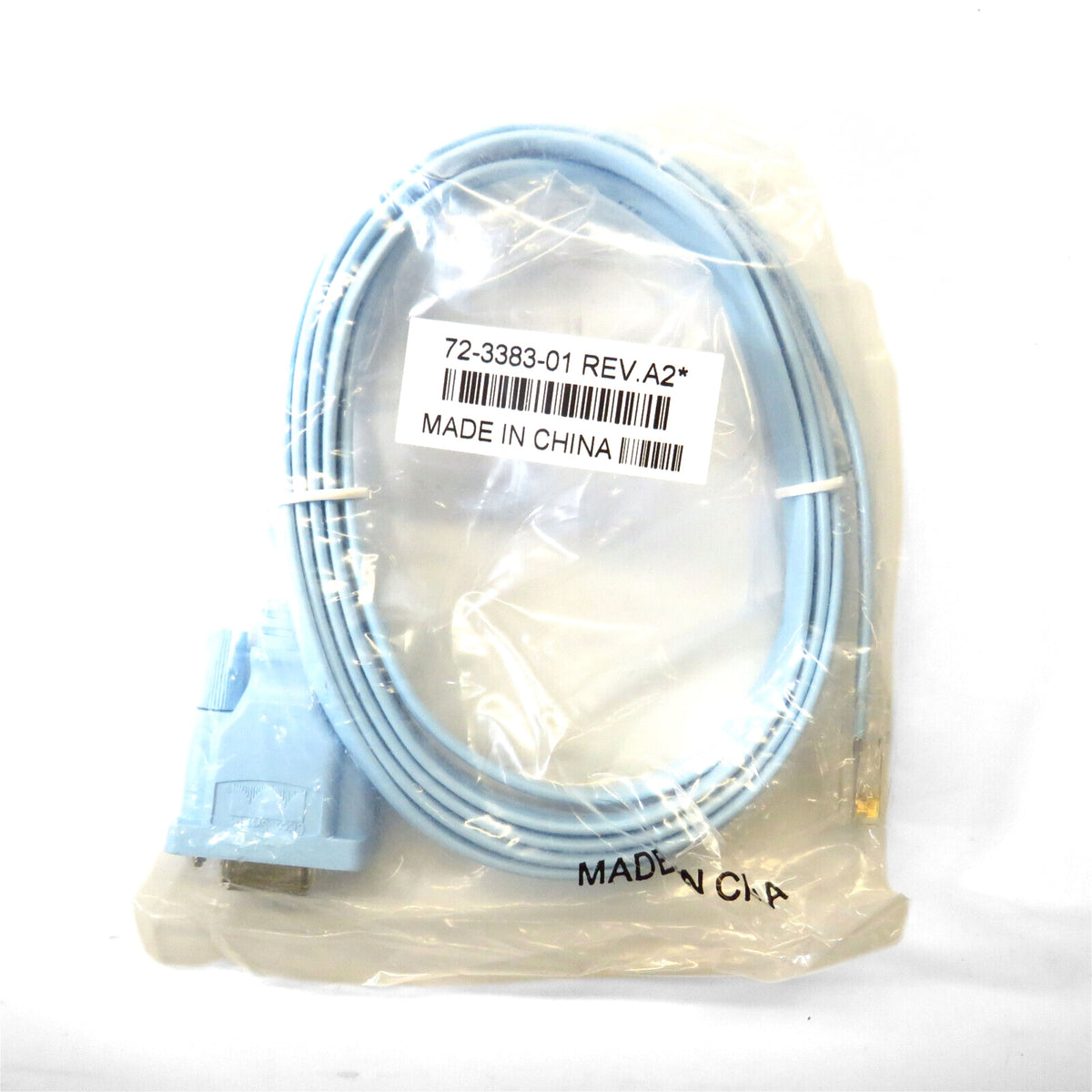 Cisco 72-3383-01 CAB-CONSOLE-RJ45 DB9 To RJ45 Blue Console Cable 6ft