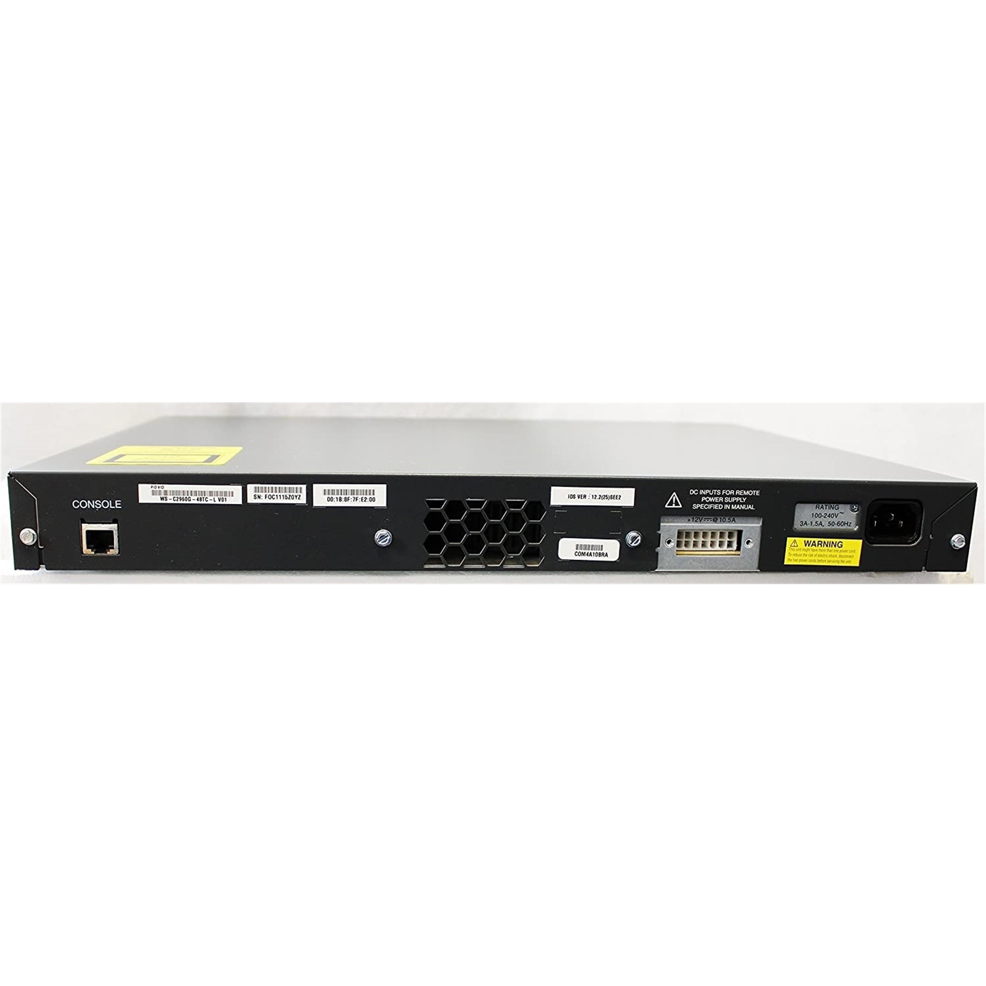 Cisco WS-C2960G-48TC-L 48-Port 100Mbps RJ45 1U Specialty Switch, Grey (Used - Good)