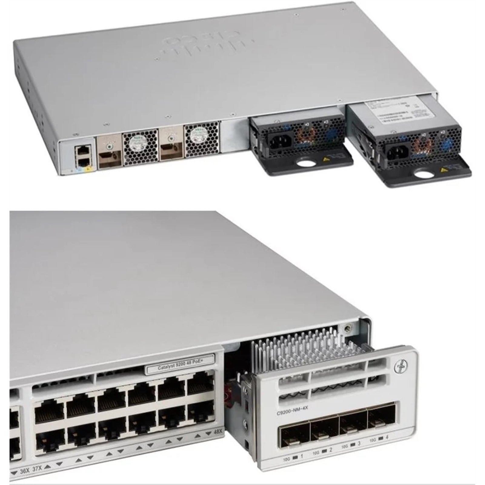 Cisco C9200L-24P-4X-E Catalyst 9200L 24P PoE+ 4x10, Network Essentials Grade C (Used - Good)