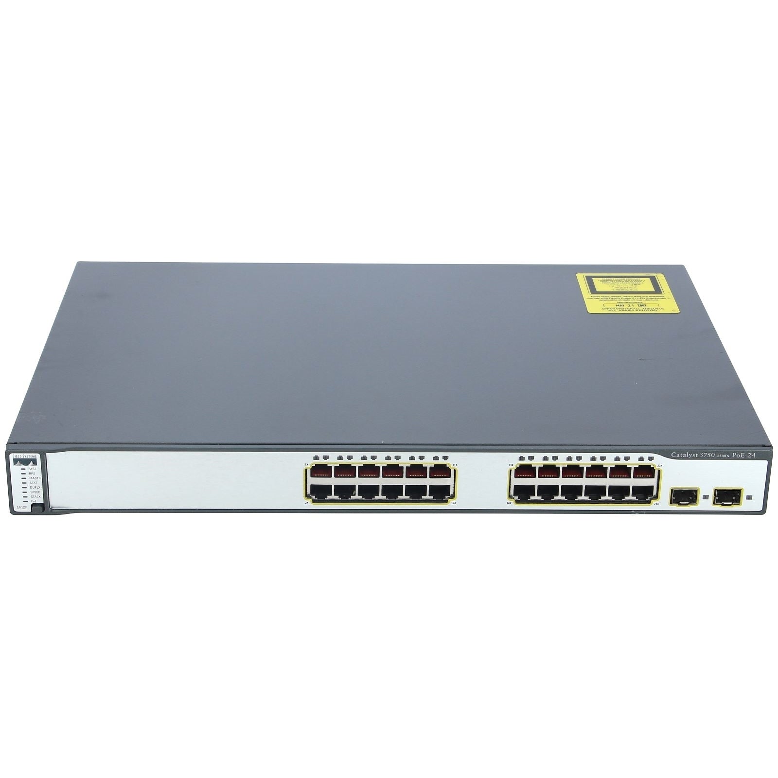 CISCO WS-C3750-24PS-E Catalyst 3750 24 10/100 PoE + 2 SFP (Refurbished)