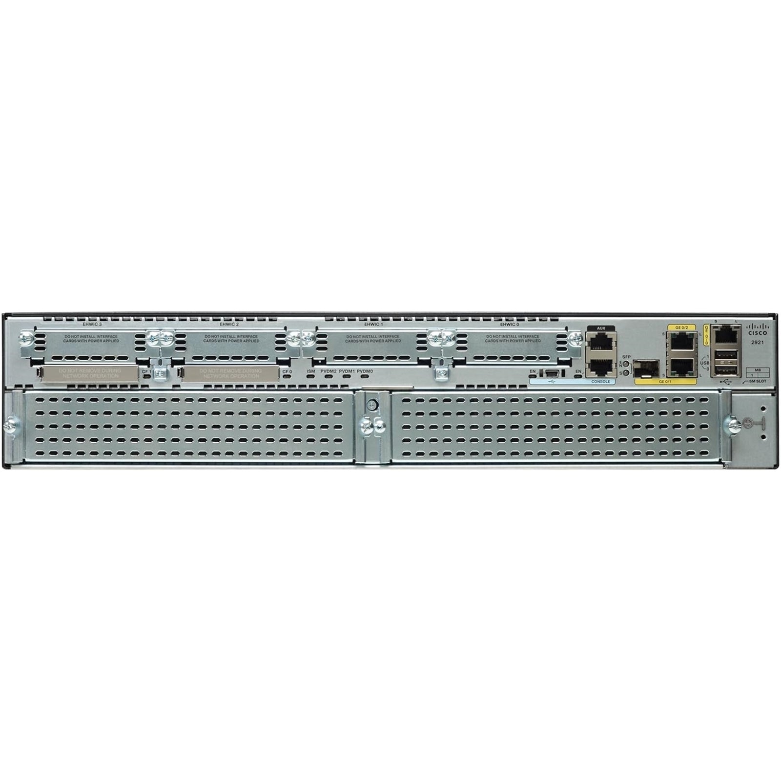 Cisco C2921-CME-SRST/K9 Wired 16-Port 10/100/1000Mbps Gigabit,Silver (Scratch and Dent)