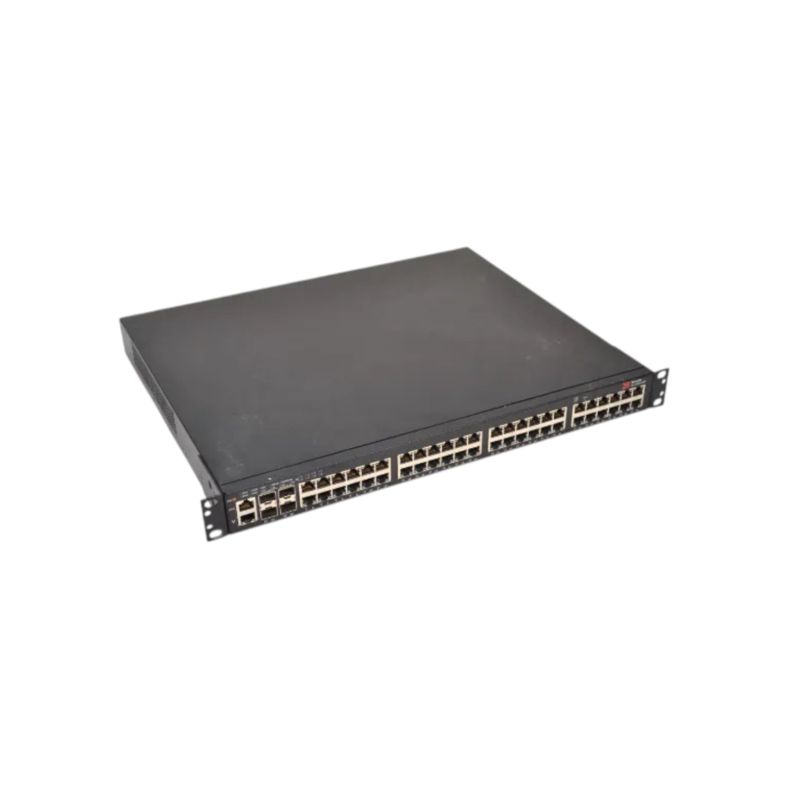 Brocade ICX6450-48 48-port 1 GbE switch, 2×1 GbE SFP+ (upgradable to 10 GbE) Grade A (Used - Good)