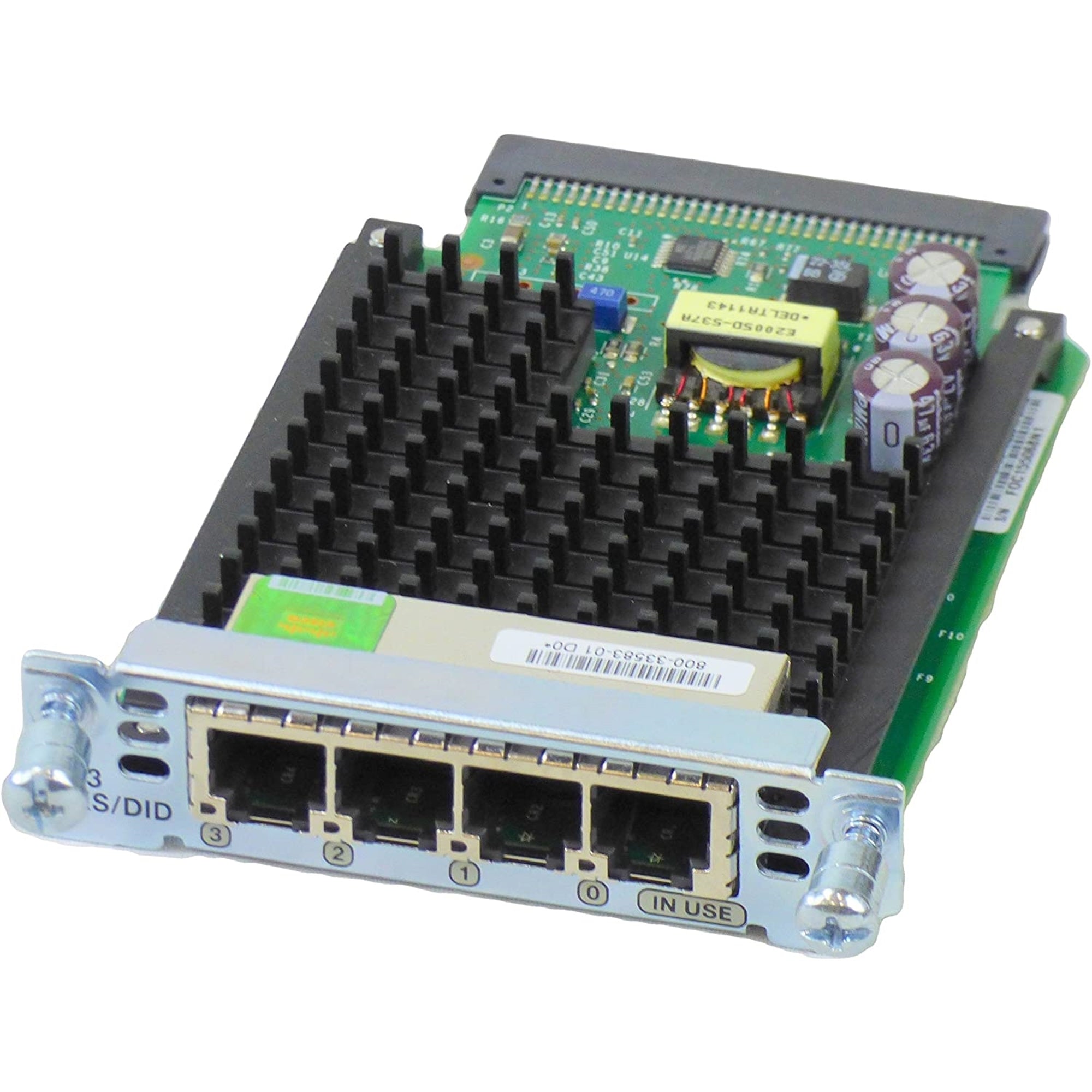 Cisco VIC3-4FXS/DID Four-Port Voice Interface Card, Green (Scratch and Dent)