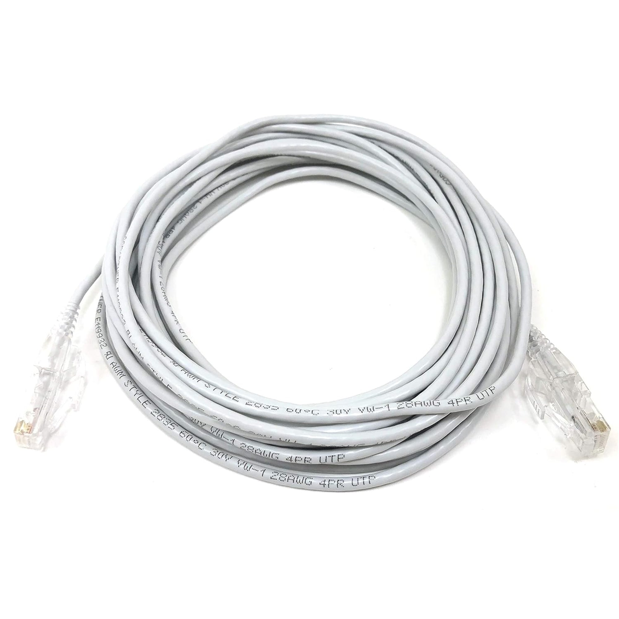 MICROCONNE E08-025-SLIM 25' CAT6 Network Cable (Gray)