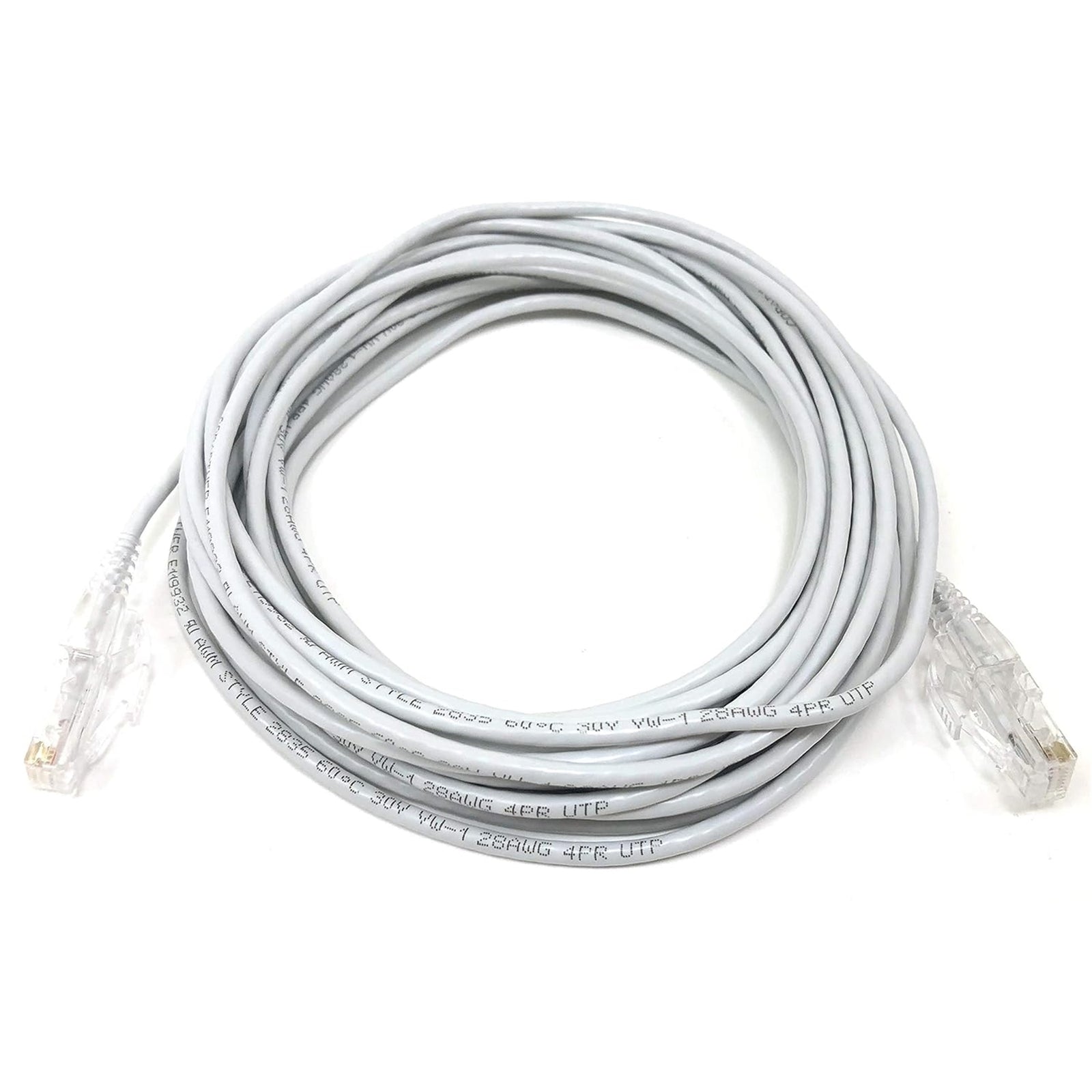 MICROCONNE E08-025-SLIM 25' CAT6 Network Cable (Gray)