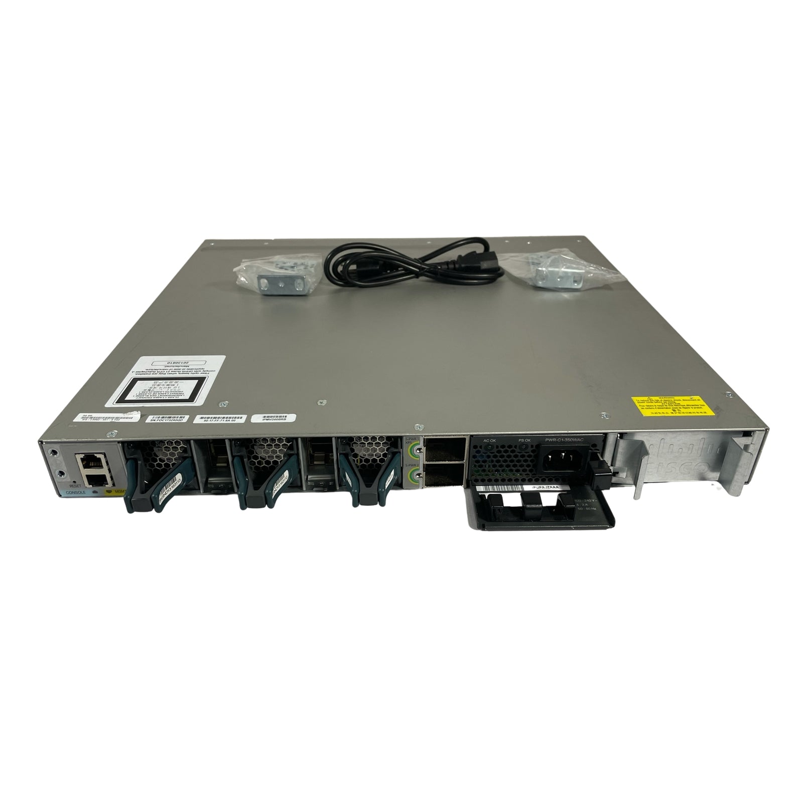 Cisco WS-C3850-48T-S 48-Port 100Mbps RJ45 1U Specialty Switch, Grey (Refurbished)