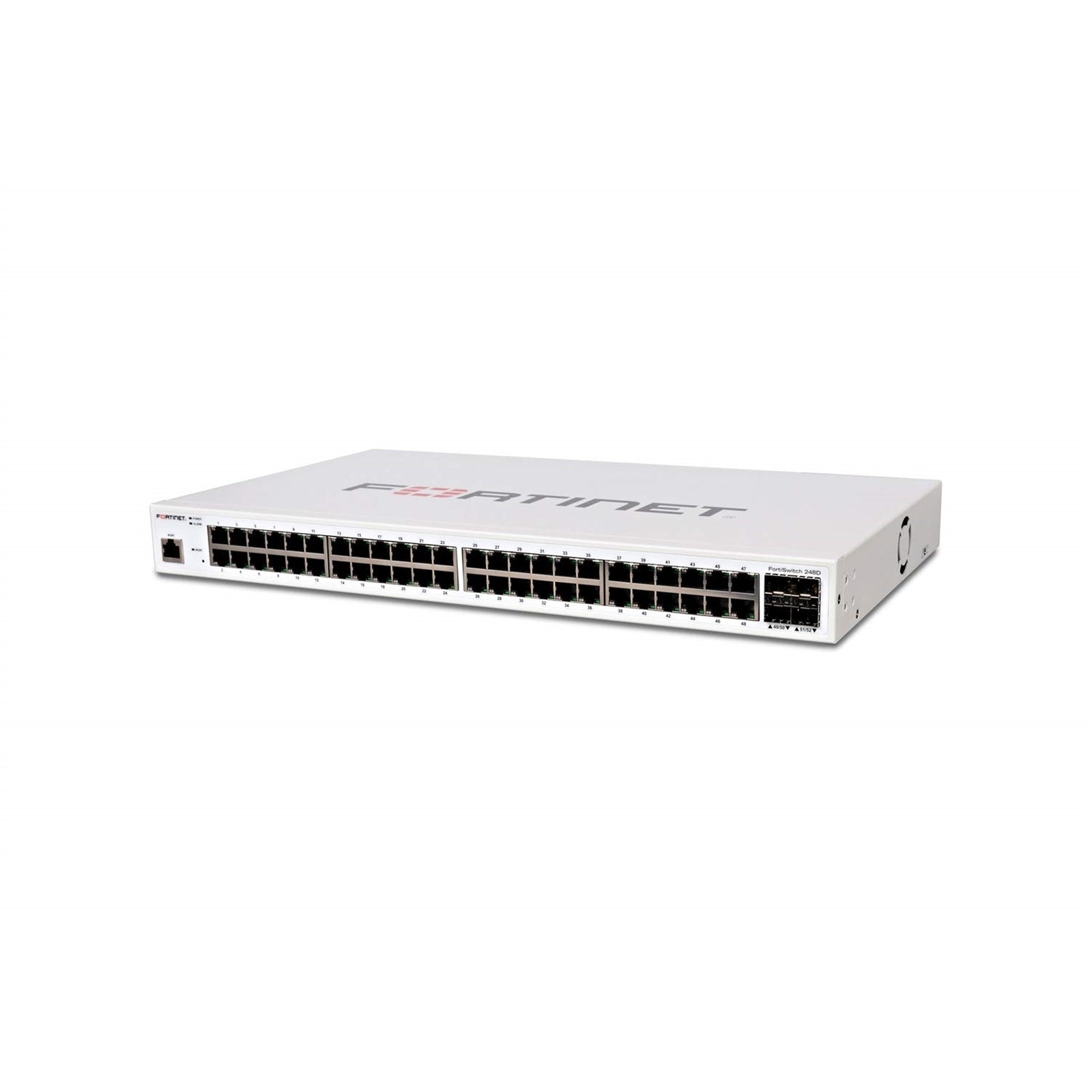 FORTINET FS-248D 52-Port 100Mbps RJ45 1U Specialty Switch, White (Certified Refurbished)