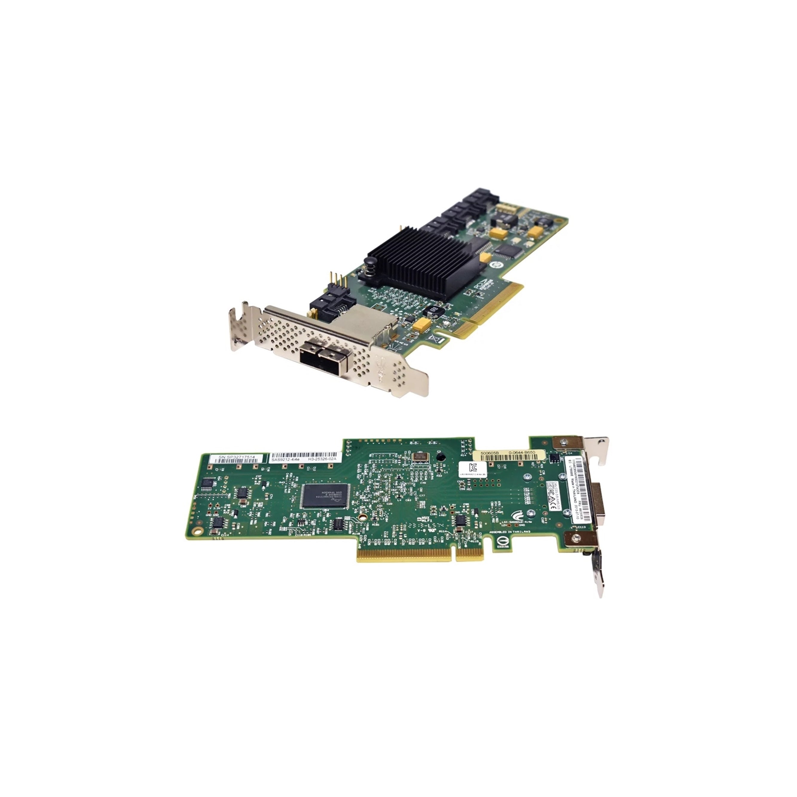 LSI® SAS 9212-4i4e PCI Express® to 6Gb/s Serial Attached SCS Adapter, Green (Certified Refurbished)