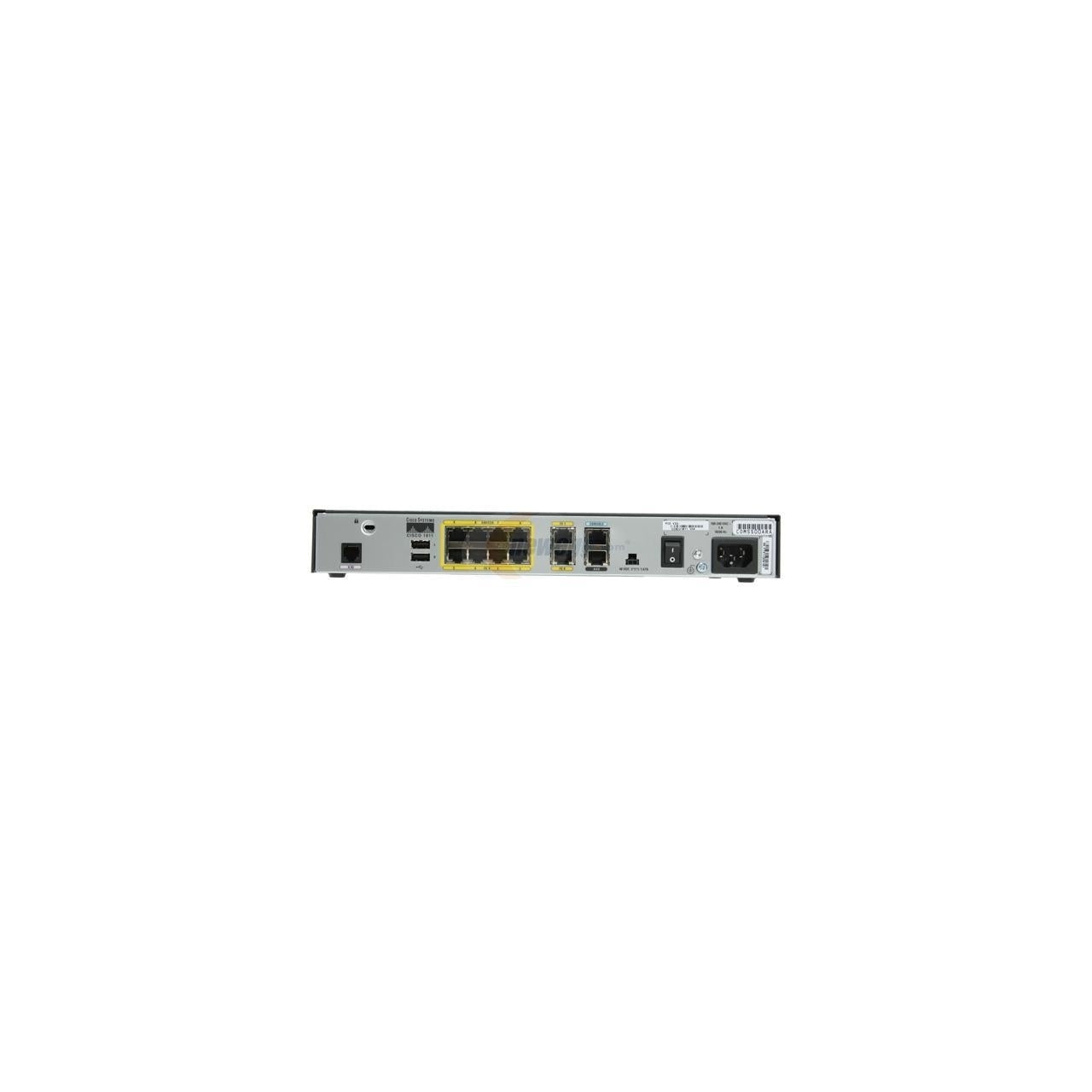 Cisco CISCO1811/K9 Wired WAN 9-Port 10/100/1000Mbps Gigabit,Black (Certified Refurbished)