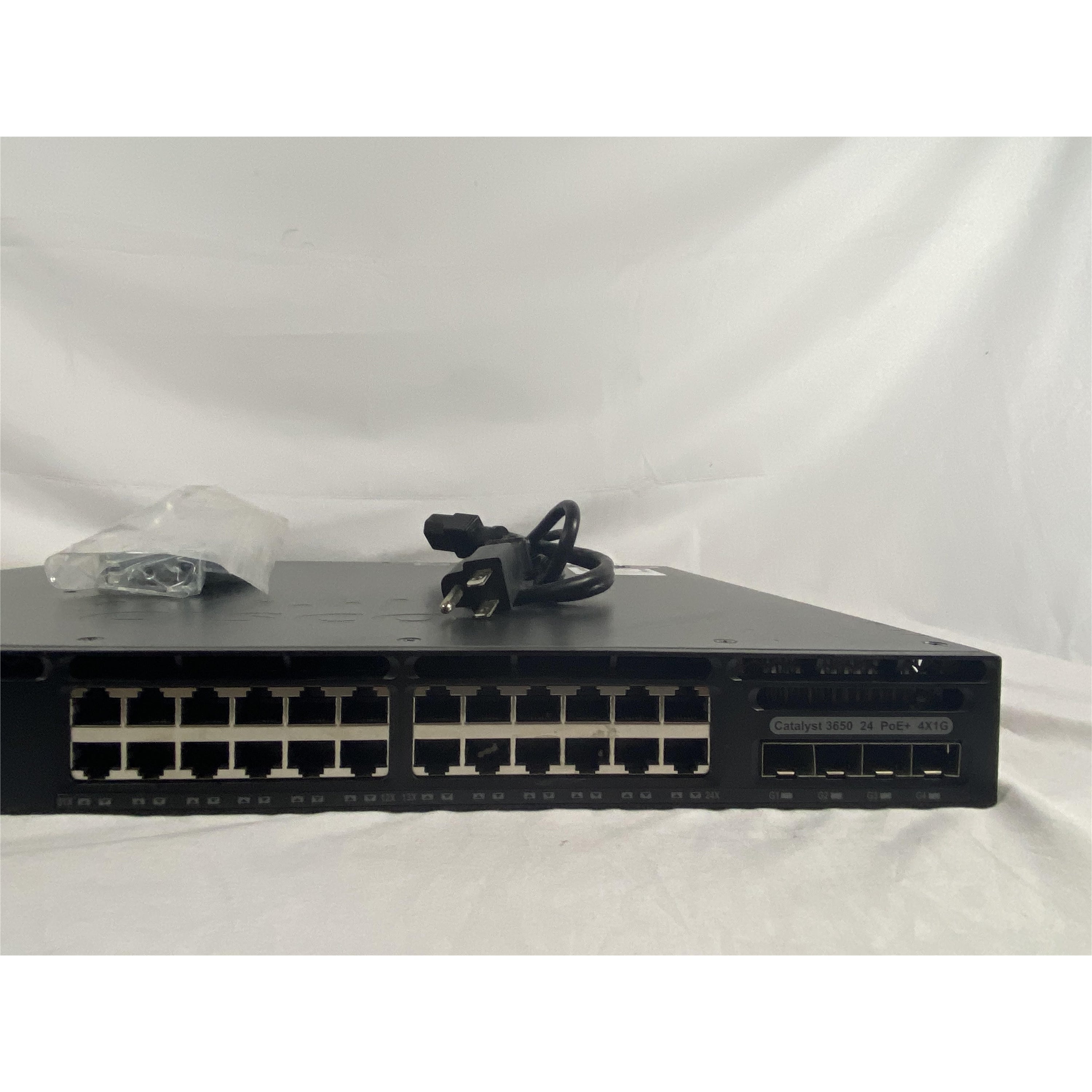 Cisco WS-C3650-24PS-L 24-Port 100Mbps RJ45 1U Specialty Switch, Grey (Certified Refurbished)