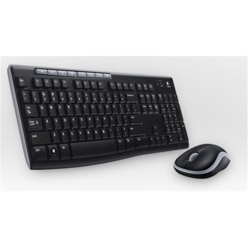 Logitech Combo MK270 Wireless Keyboard & Mouse, Black