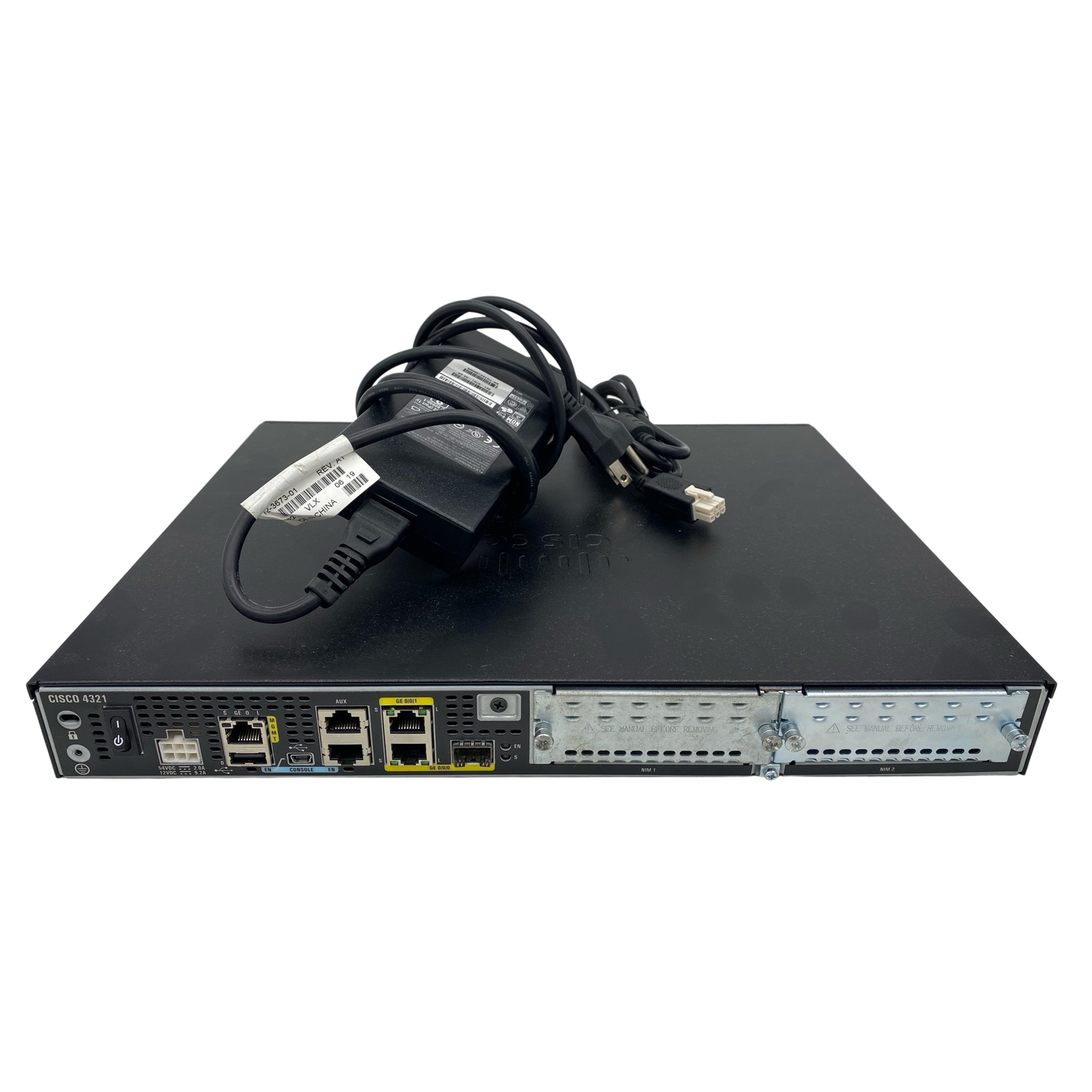 Cisco ISR4321-AX/K9 Cisco ISR 4321 AX Bundle w/APP, SEC lic, Grade C (Used - Good)