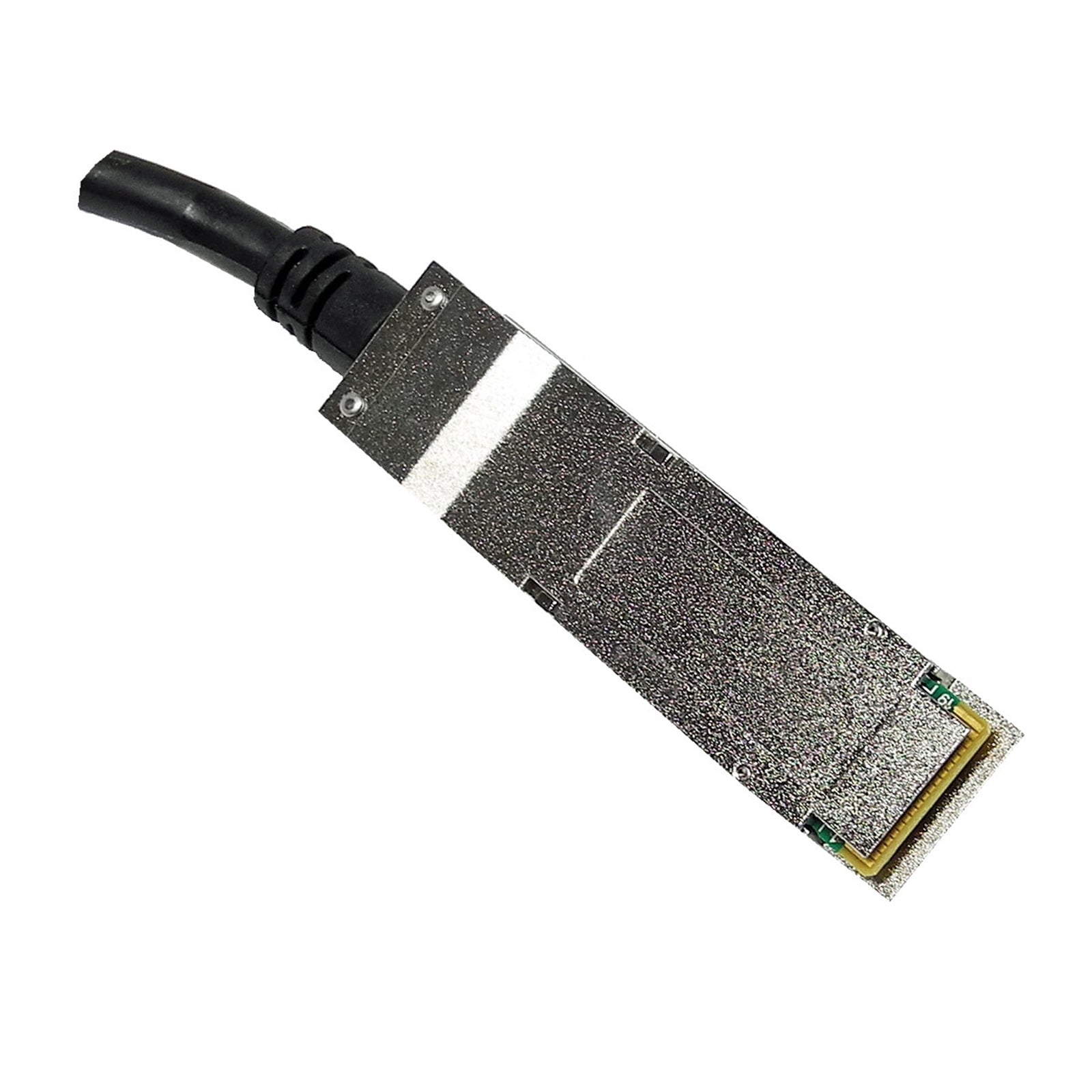 Amphenol 10093084-200AHFLF 0.75m Long QSFP+ 30AWG FCI Data Cable, Black