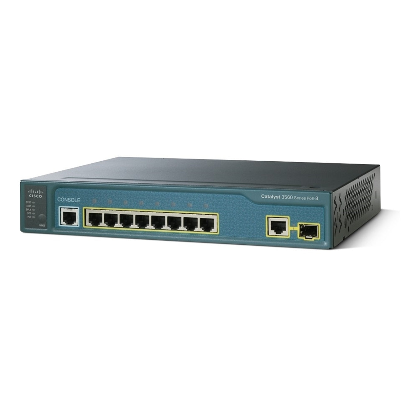 Cisco WS-C3560-8PC-S 8-Port WiFi 5 100Mbps RJ45 Desktop Specialty Switch, Grey (Used - Good)