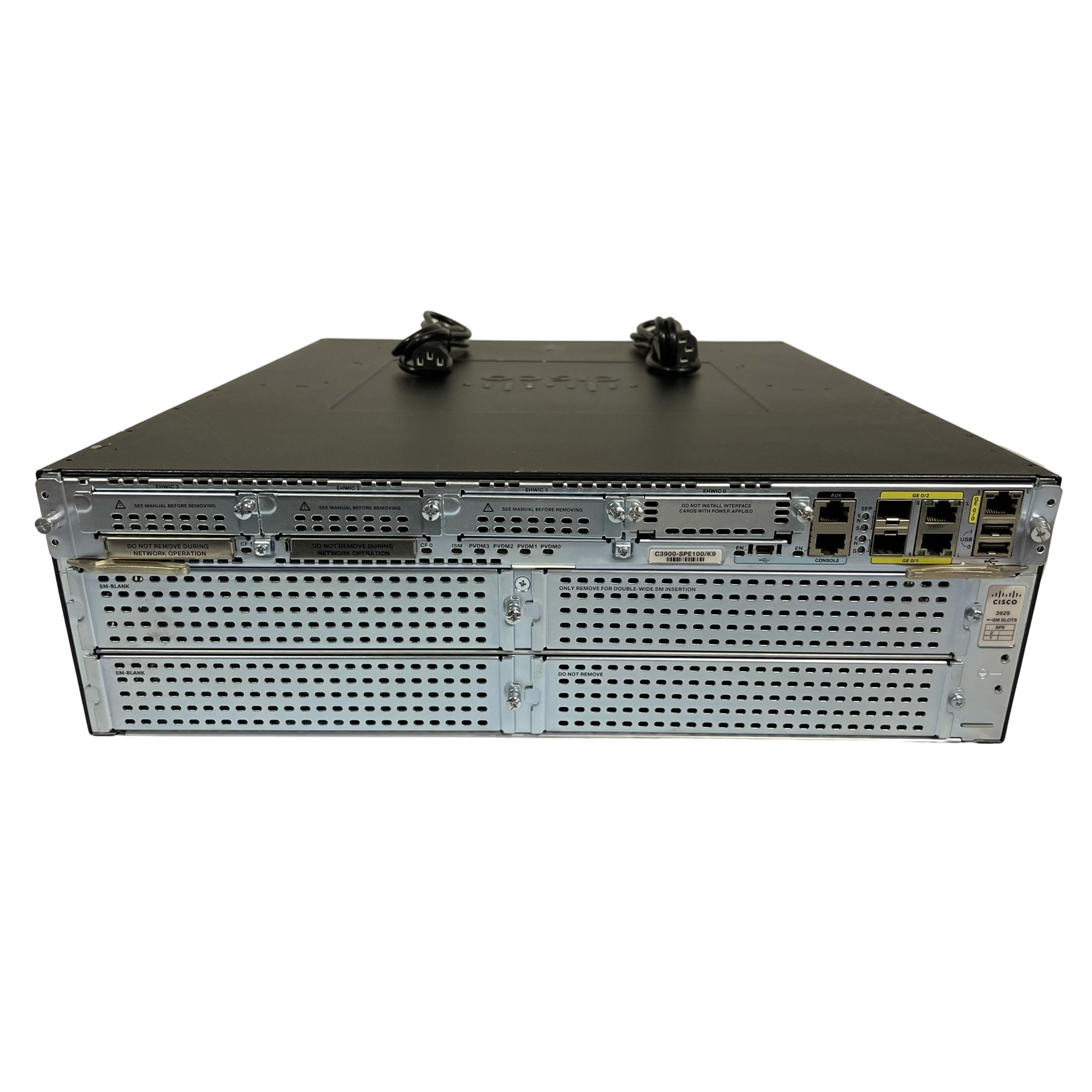 Cisco C3925-CME-SRST/K9 Wired WAN 2-Port 10/100/1000Mbps Gigabit,Black (Certified Refurbished)