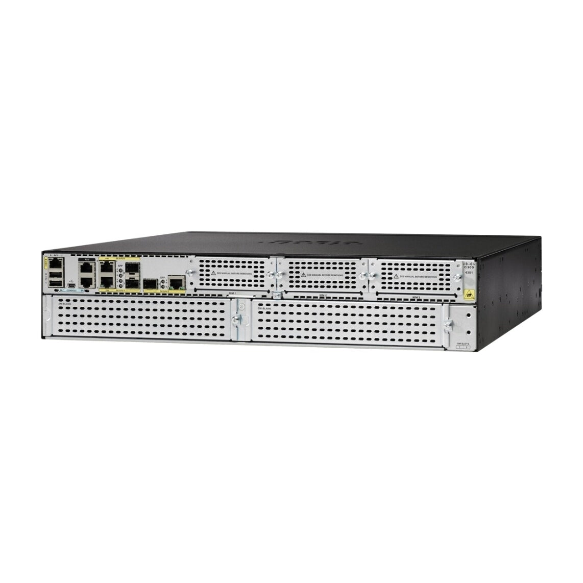 Cisco ISR4351-AX/K9 Wired WAN 3-Port 10/100/1000Mbps Gigabit,Black (Scratch and Dent)