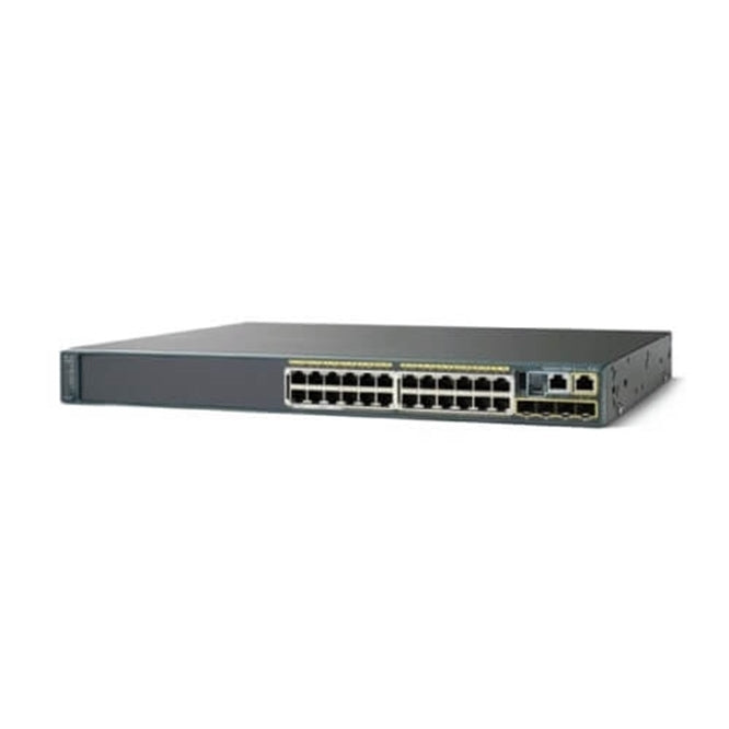Cisco WS-C2960S-24TS-L 24-Port 100Mbps RJ45 1U Switch, Black (Used - Good)