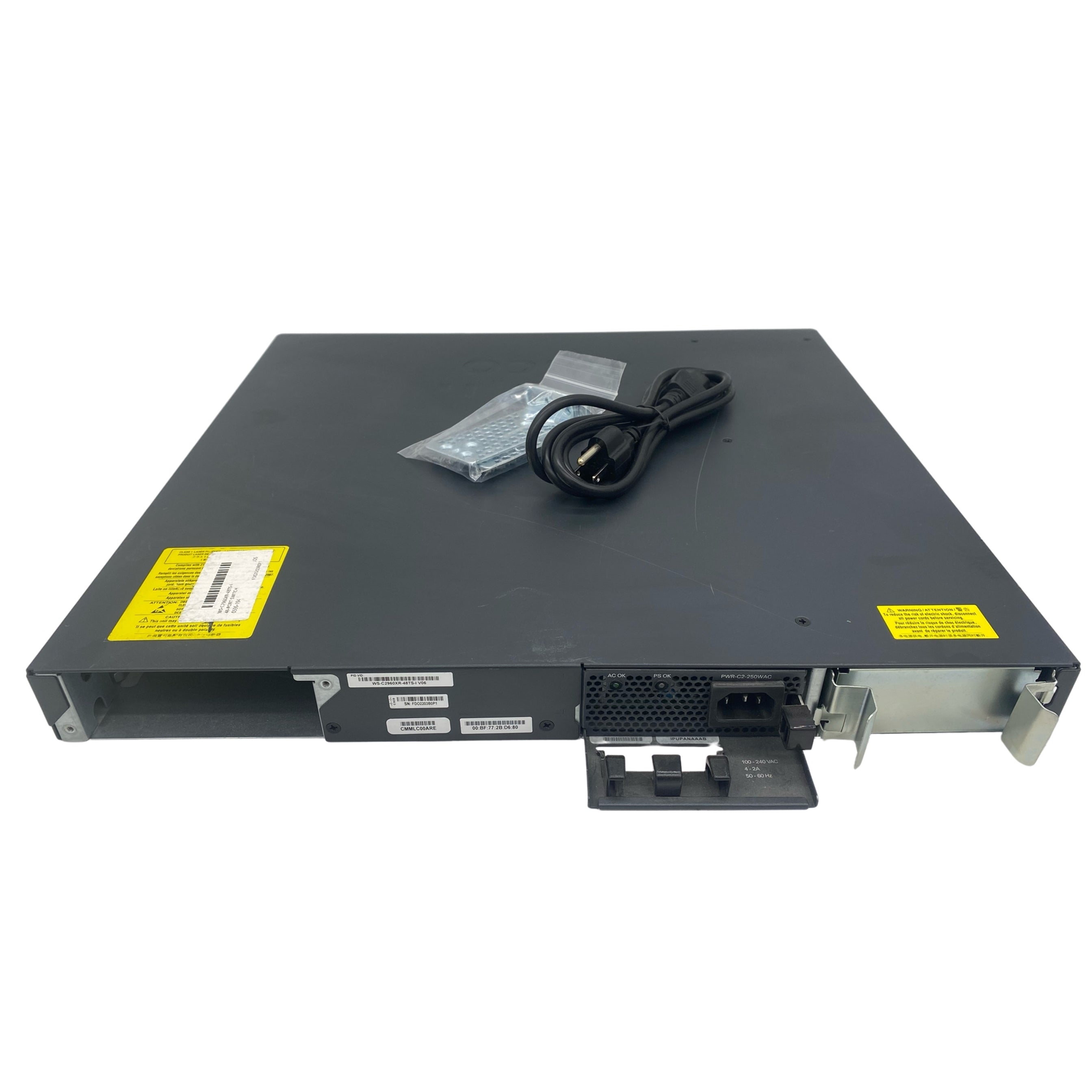 Cisco WS-C2960XR-48TS-I 48-Port 100Mbps RJ45 1U Specialty Switch, Grey (Used - Good)