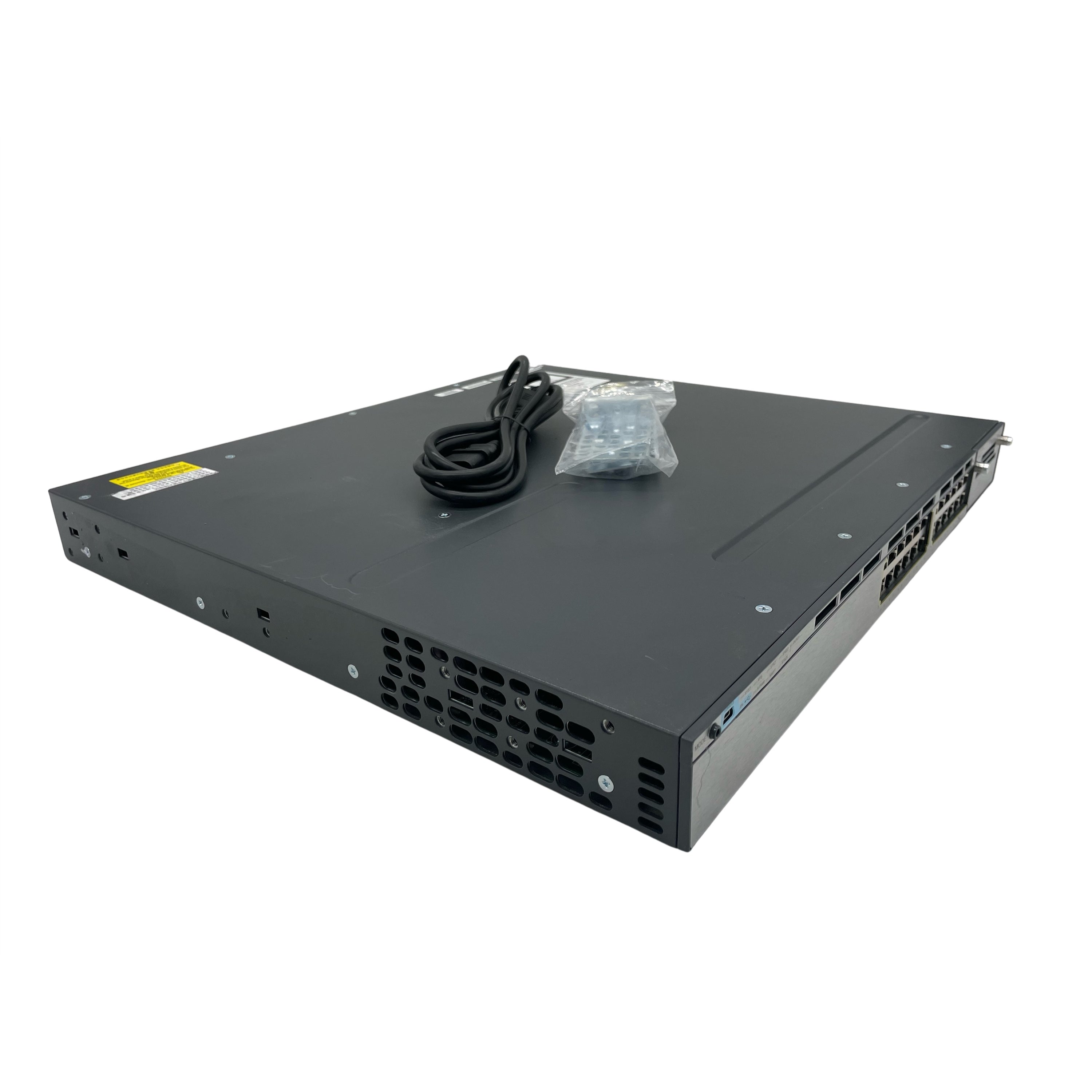 Cisco WS-C3750X-24T-L 24-Port 100Mbps RJ45 1U Specialty Switch, Grey (Used - Good)