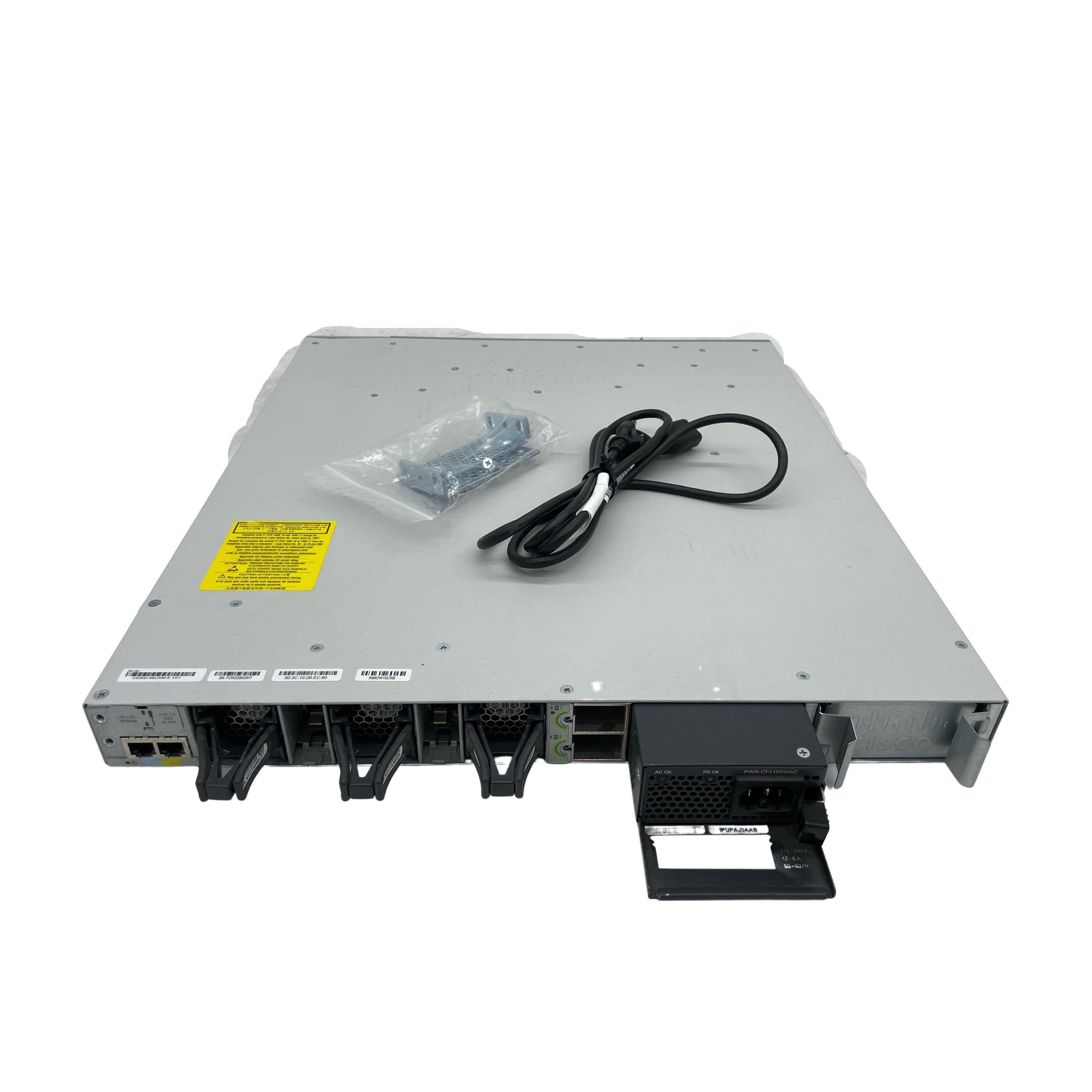 Cisco C9300-48UXM-E 48-Port WiFi 5 100Mbps RJ45 1U Specialty Switch, Grey (Used - Good)