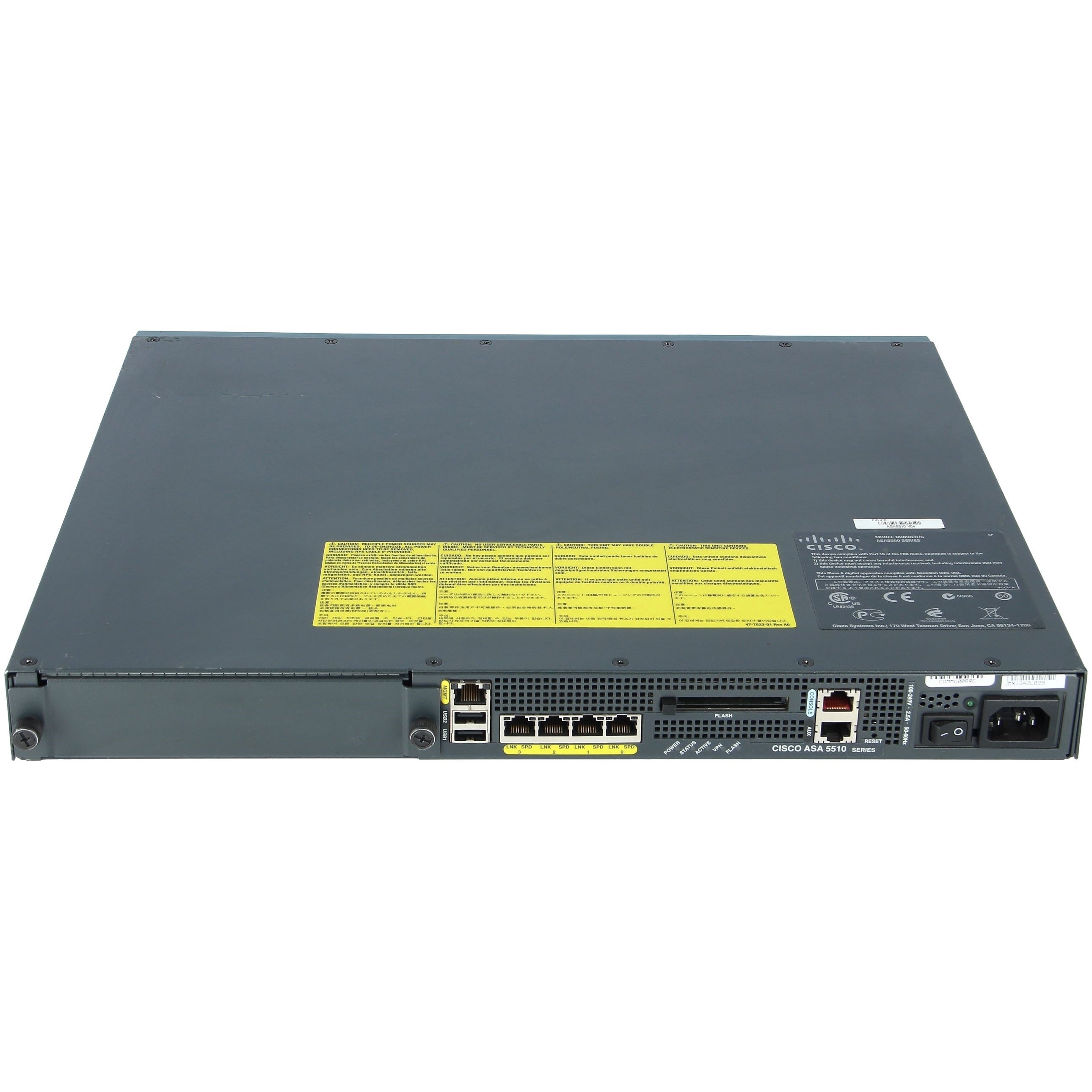 CISCO ASA5510-BUN-K9 ASA 5510 Appliance with SW, 5FE,3DES/AES (Certified Refurbished)