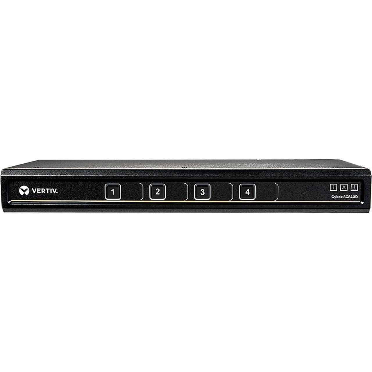 VERTIV SC840-001 4-Port 100Mbps RJ45 Desktop Specialty Switch, Black