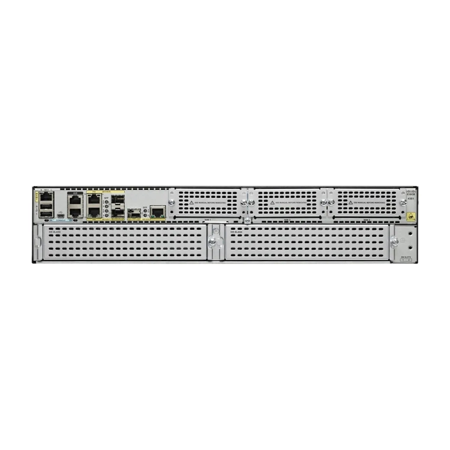 Cisco ISR4351/K9 ISR 4351 (3GE,3NIM,2SM,4G FLASH,4G DRAM,IPB) (Certified Refurbished)