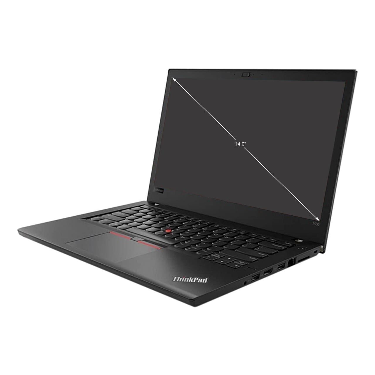 Lenovo ThinkPad T480 14" 8GB 256GB SSD Core™ i5-8350U 1.7GHz NO OS, Black (Used - Good)