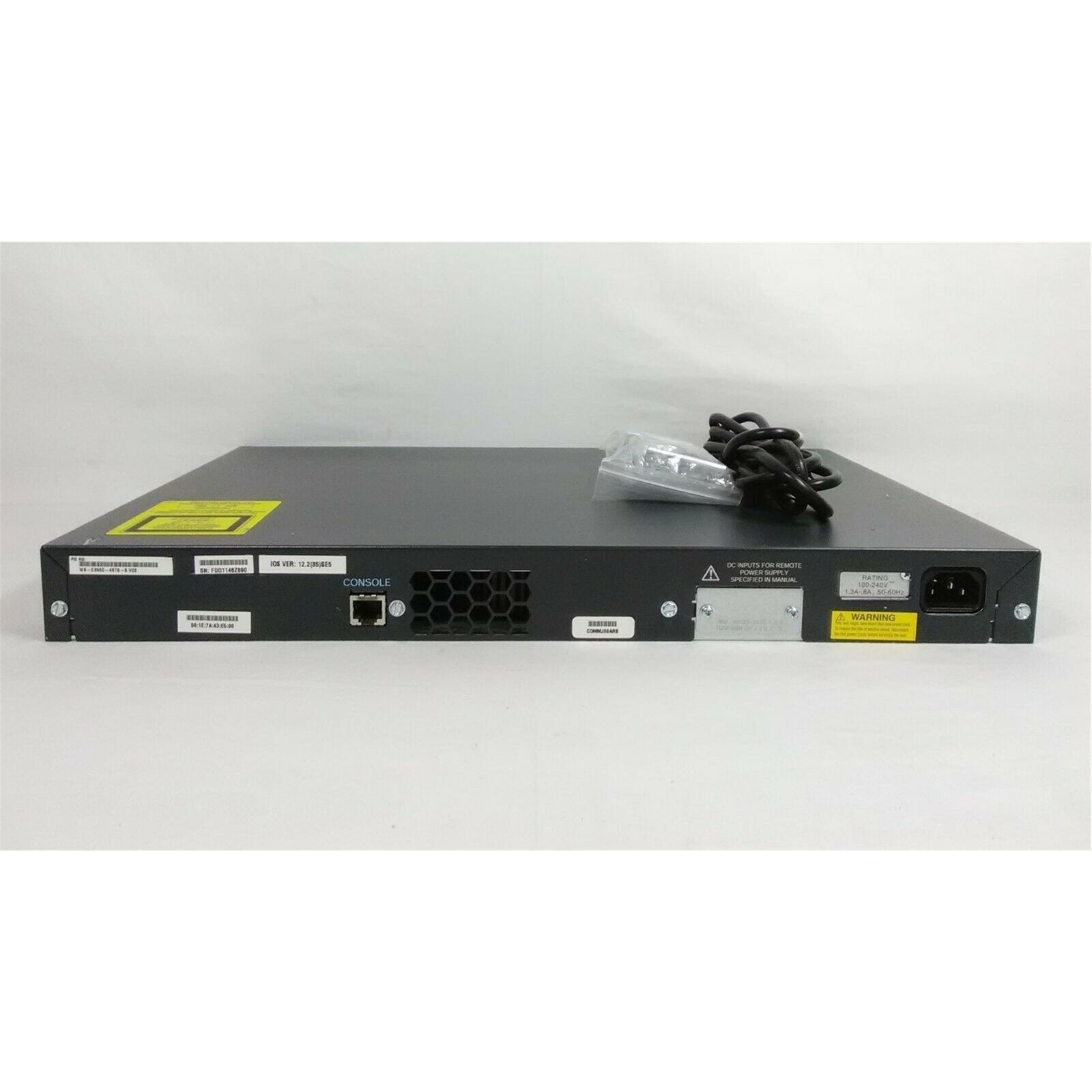 CISCO WS-C3560-48TS-S Catalyst 3560 48 10/100 + 4 SFP IPB (Scratch and Dent)